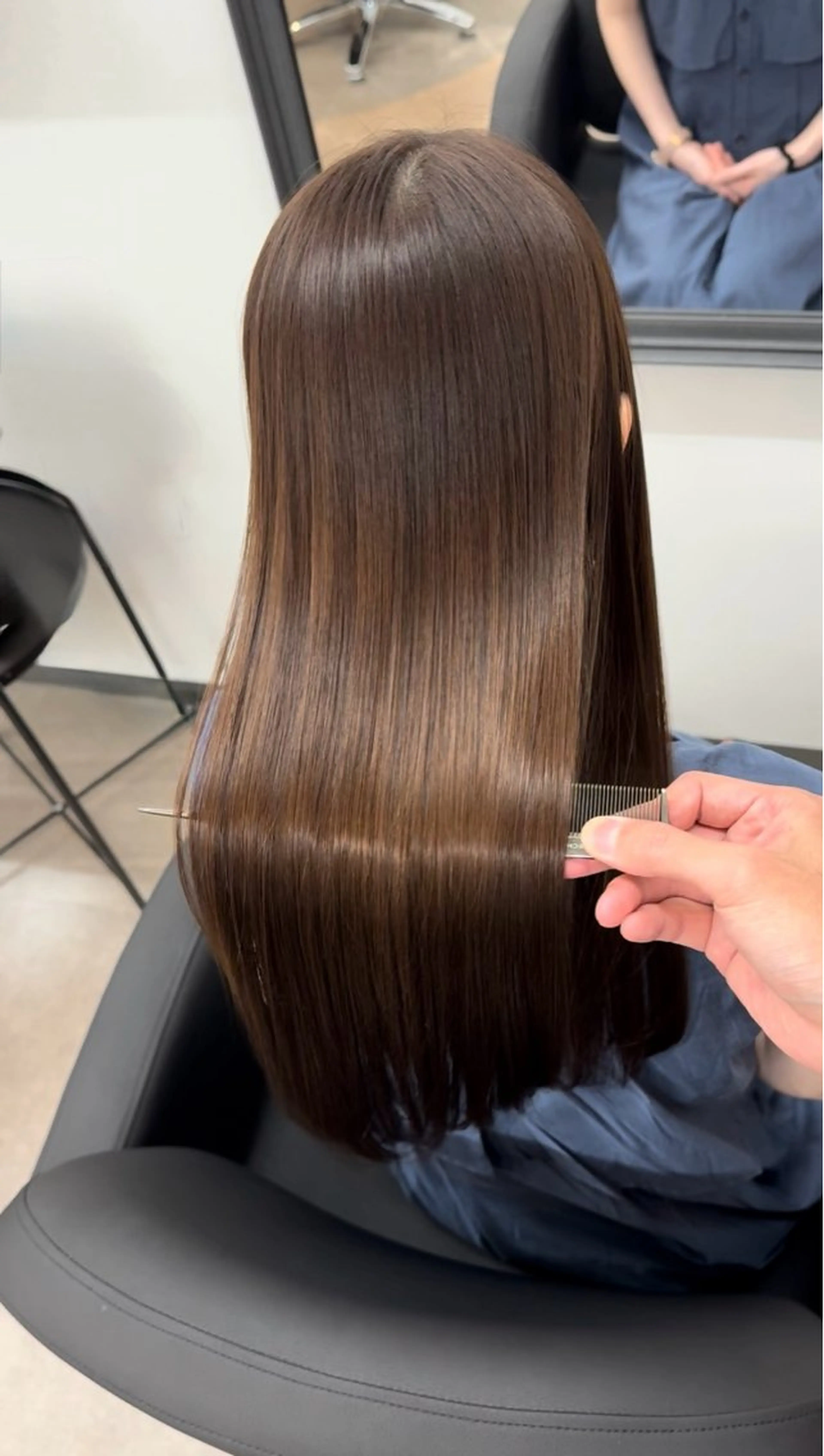 ロング カット 縮毛矯正 トリートメント 髪質改善×透明感× トレンド/杉田 圭のヘアスタイル