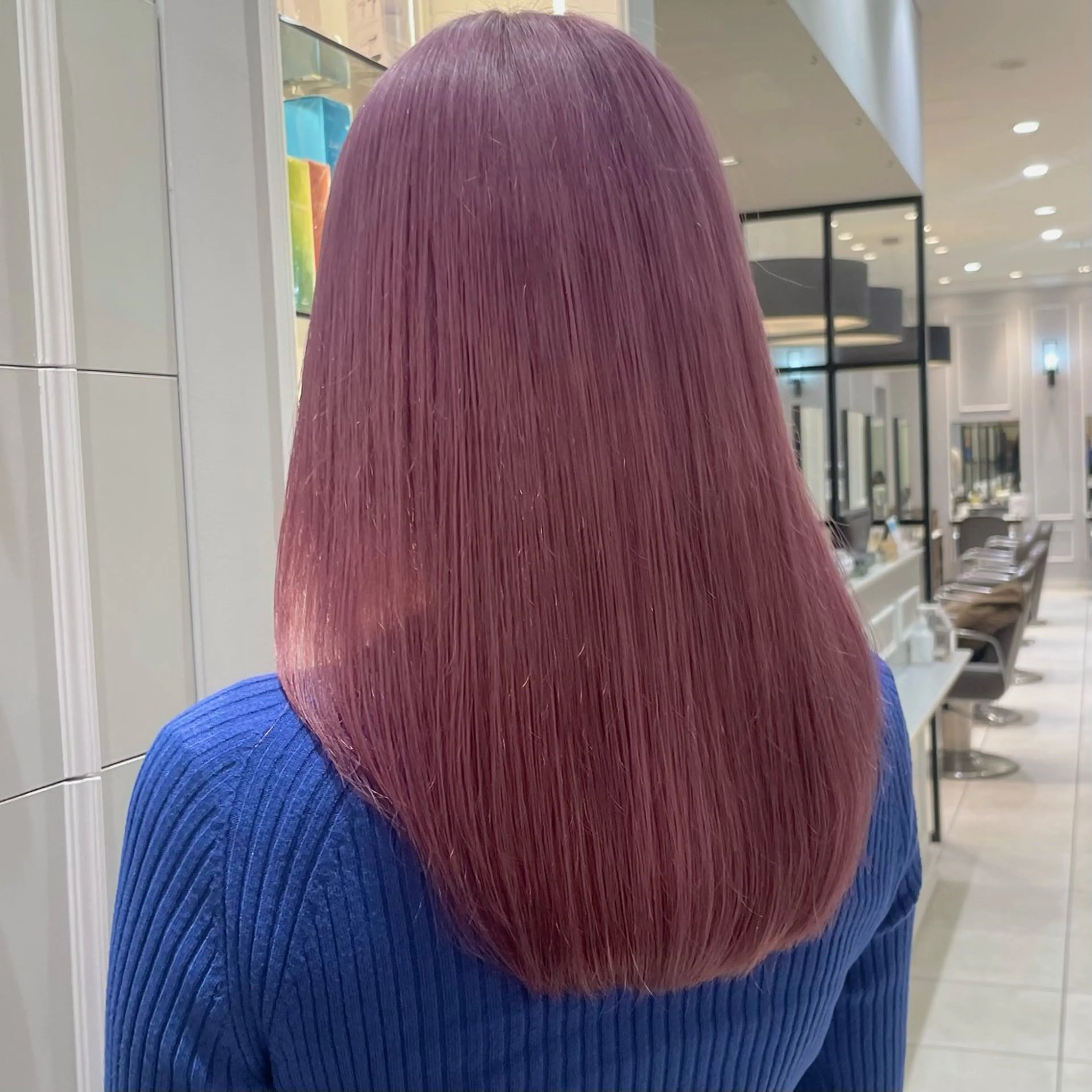 ロング カラー カット ヘアカラー トリートメント 🩶赤み消しカラー 🐈‍⬛荻野美思🐾のヘアスタイル