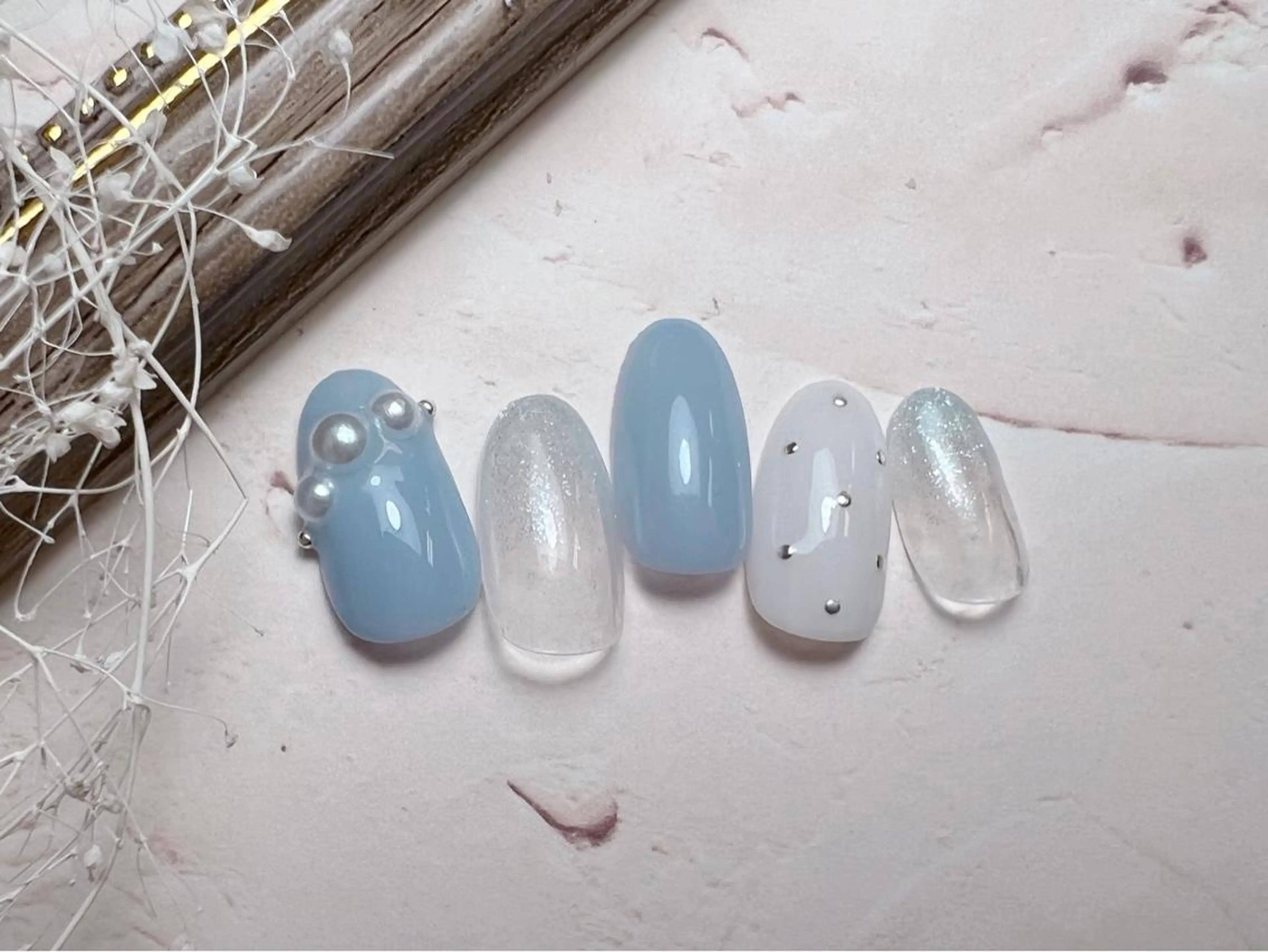 ネイル ハンドネイル ネイルPetit Ribbonのネイルデザイン