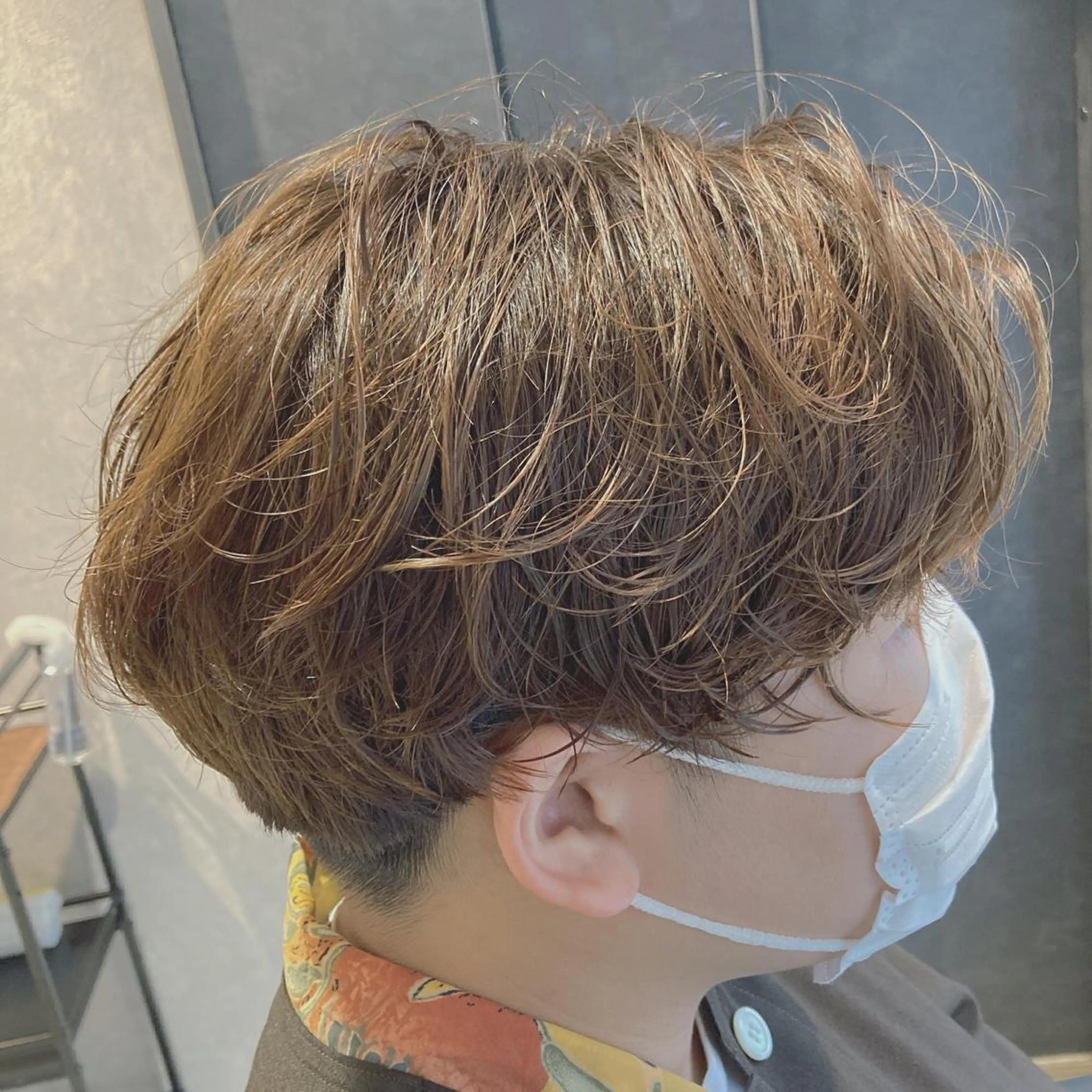 ショート パーマ メンズ 宮下 弦也のヘアスタイル