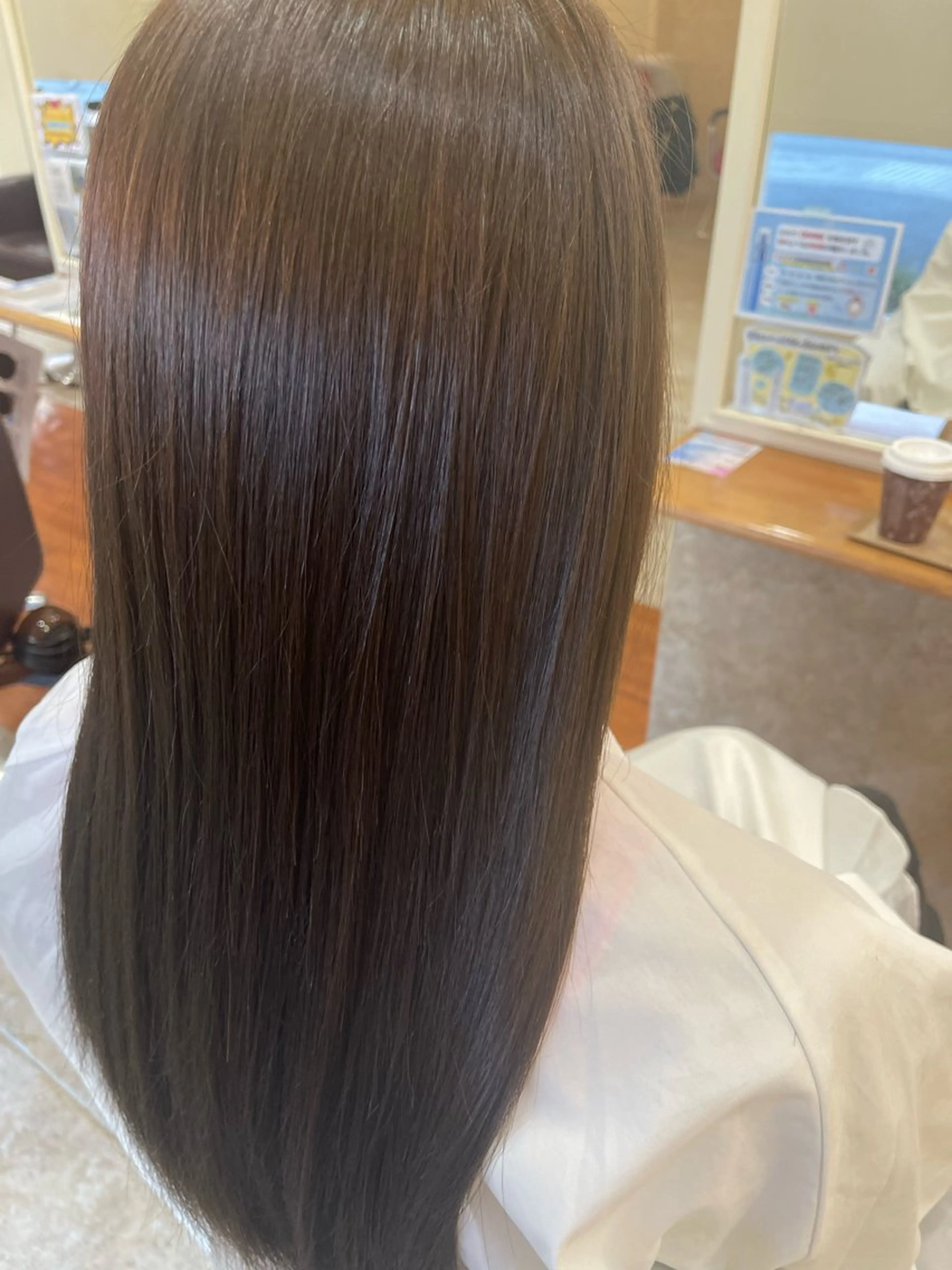 ロング ヘアカラー VENIRE古川店所属・端野七海 縮毛矯正のヘアスタイル