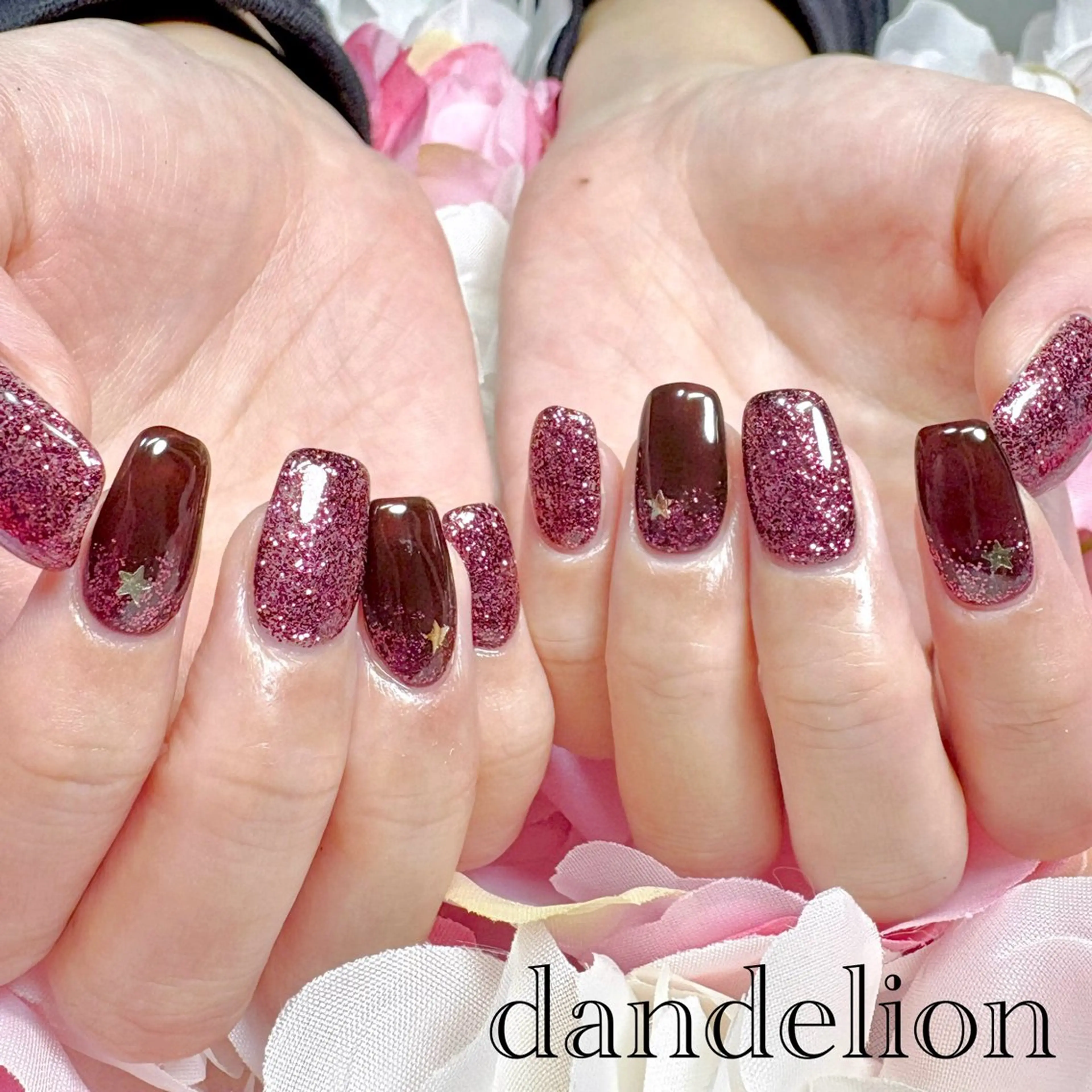 ネイル ハンドネイル ハンドケア dandelion ダンデライオンのネイルデザイン