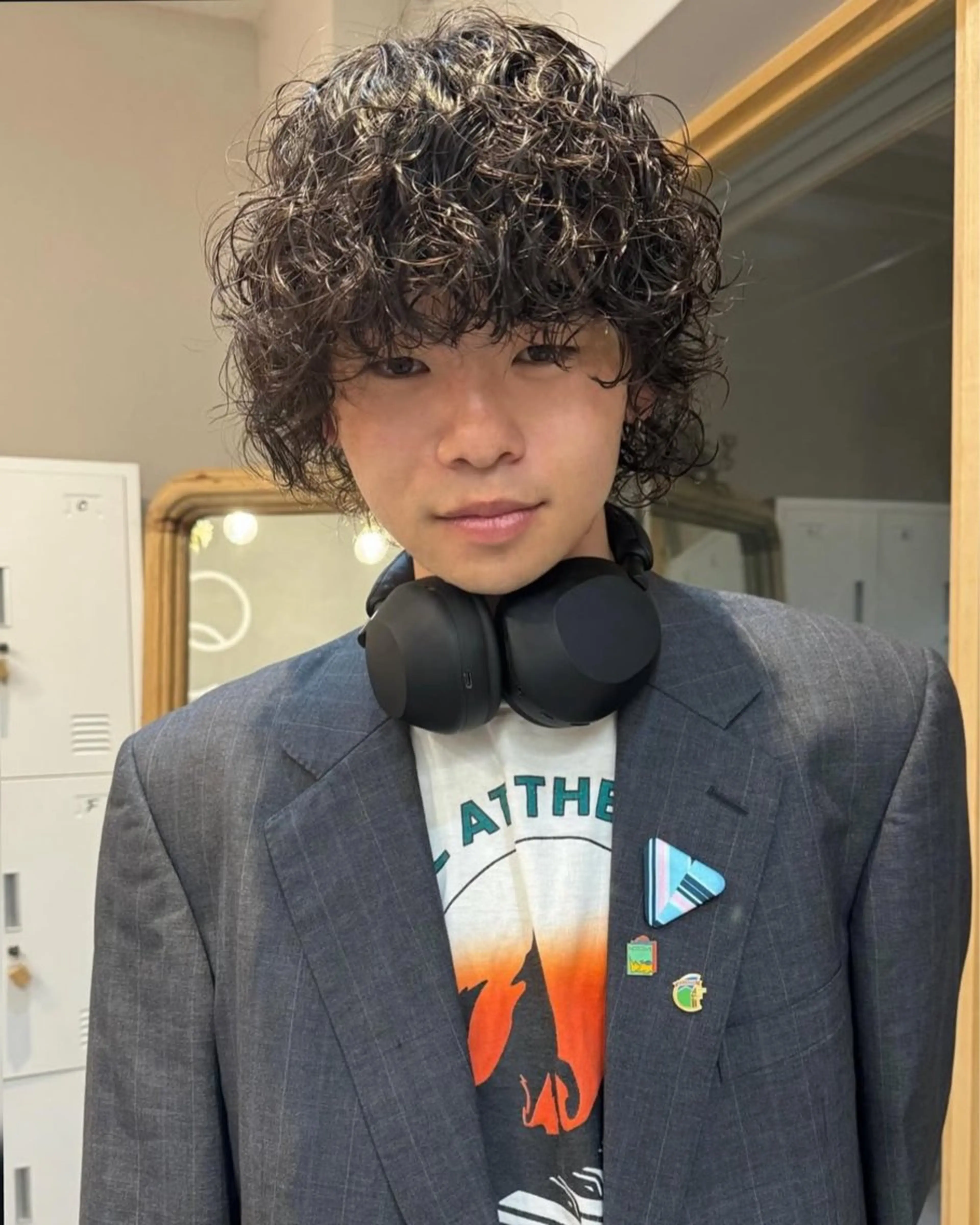 パーマ メンズ ナチュラル・ハイトー ン🏆HINOKIのヘアスタイル