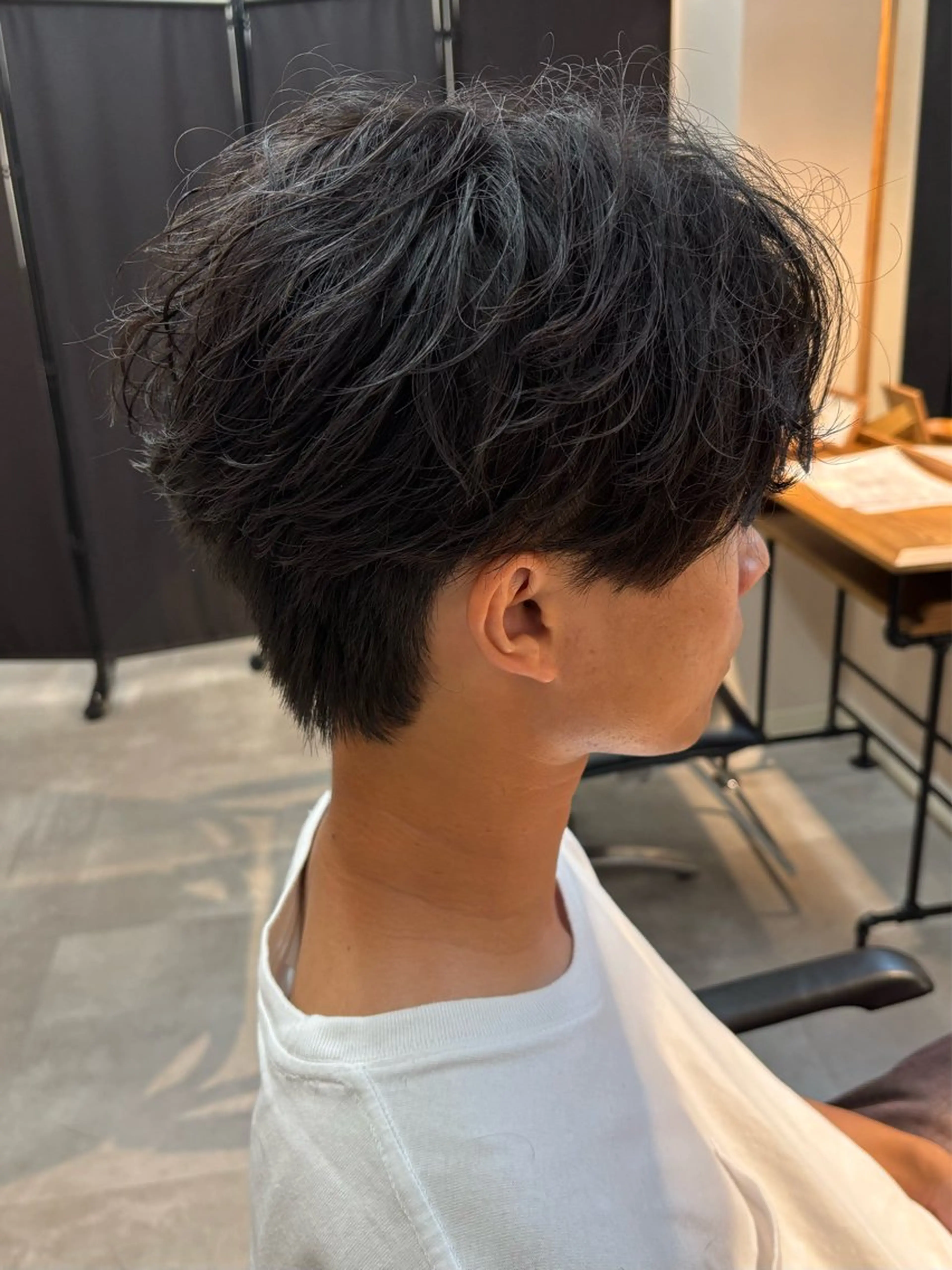 パーマ メンズ フェザーパーマ メンズパーマ カット パーマ フェザーパーマ/保立 /メンズカット/韓国のヘアスタイル