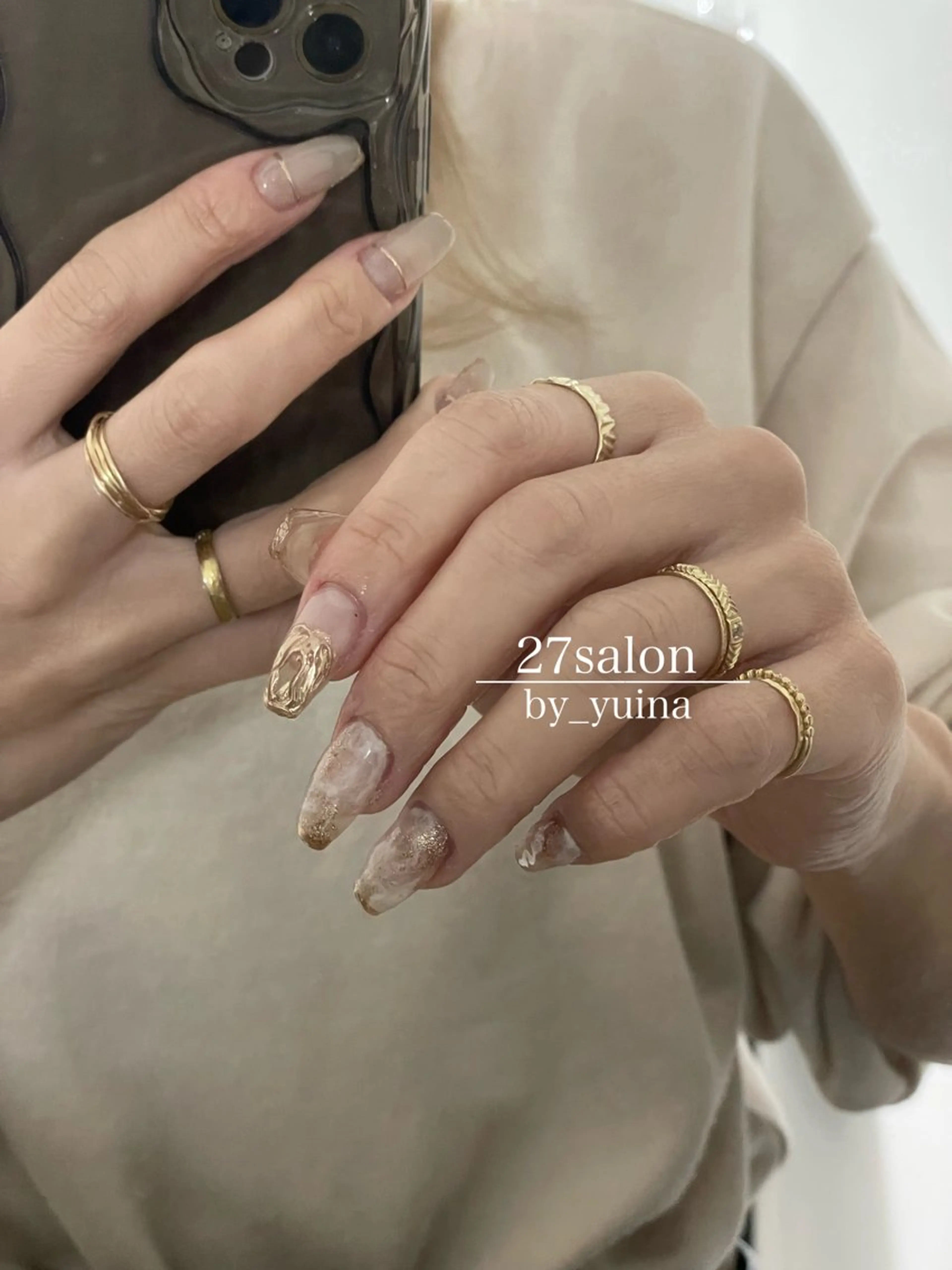 ネイル ニュアンスネイル 27salon yuinaのネイルデザイン
