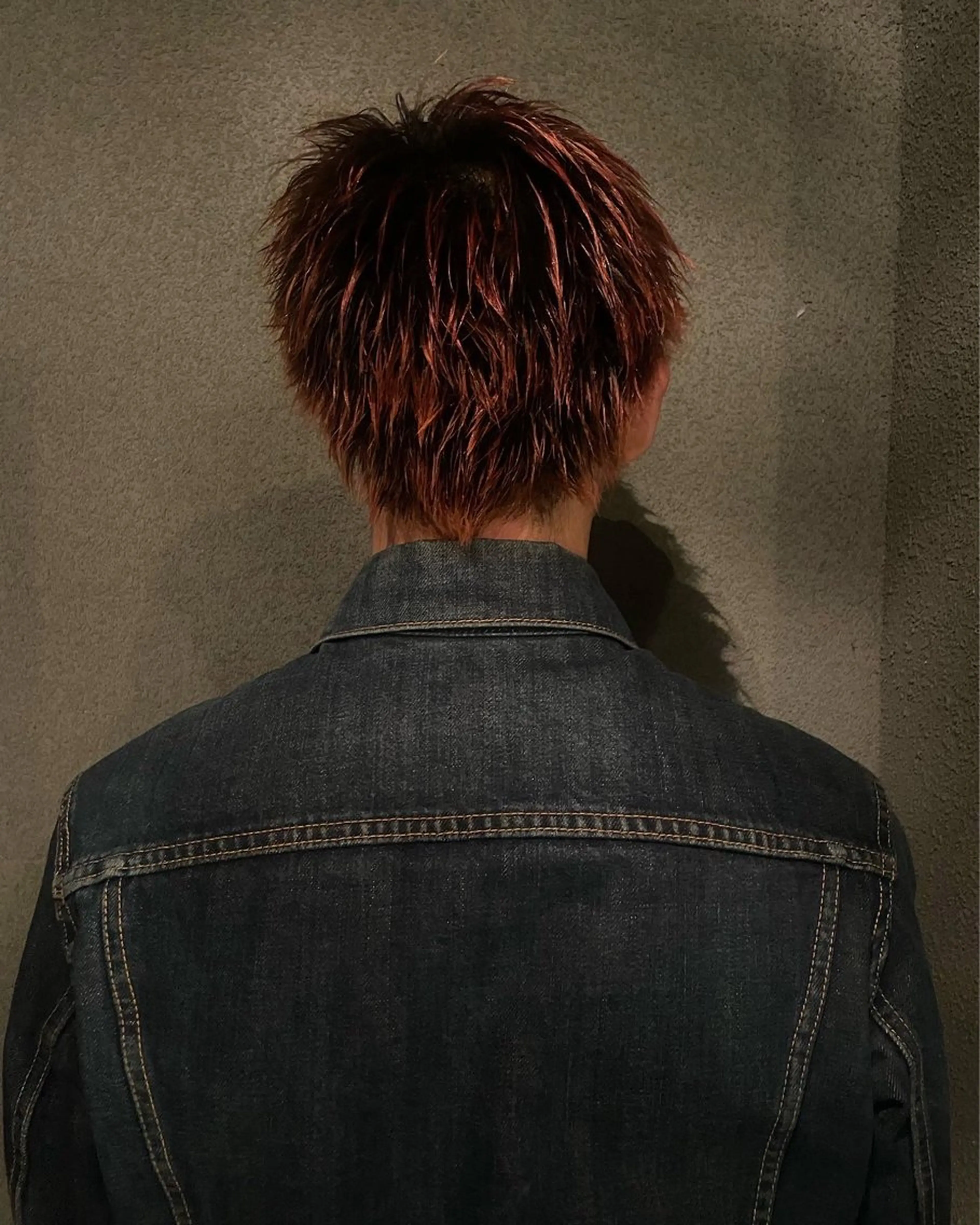 ショート カラー レッドカラー 透明カラー/レイヤー misaki °＊のヘアスタイル