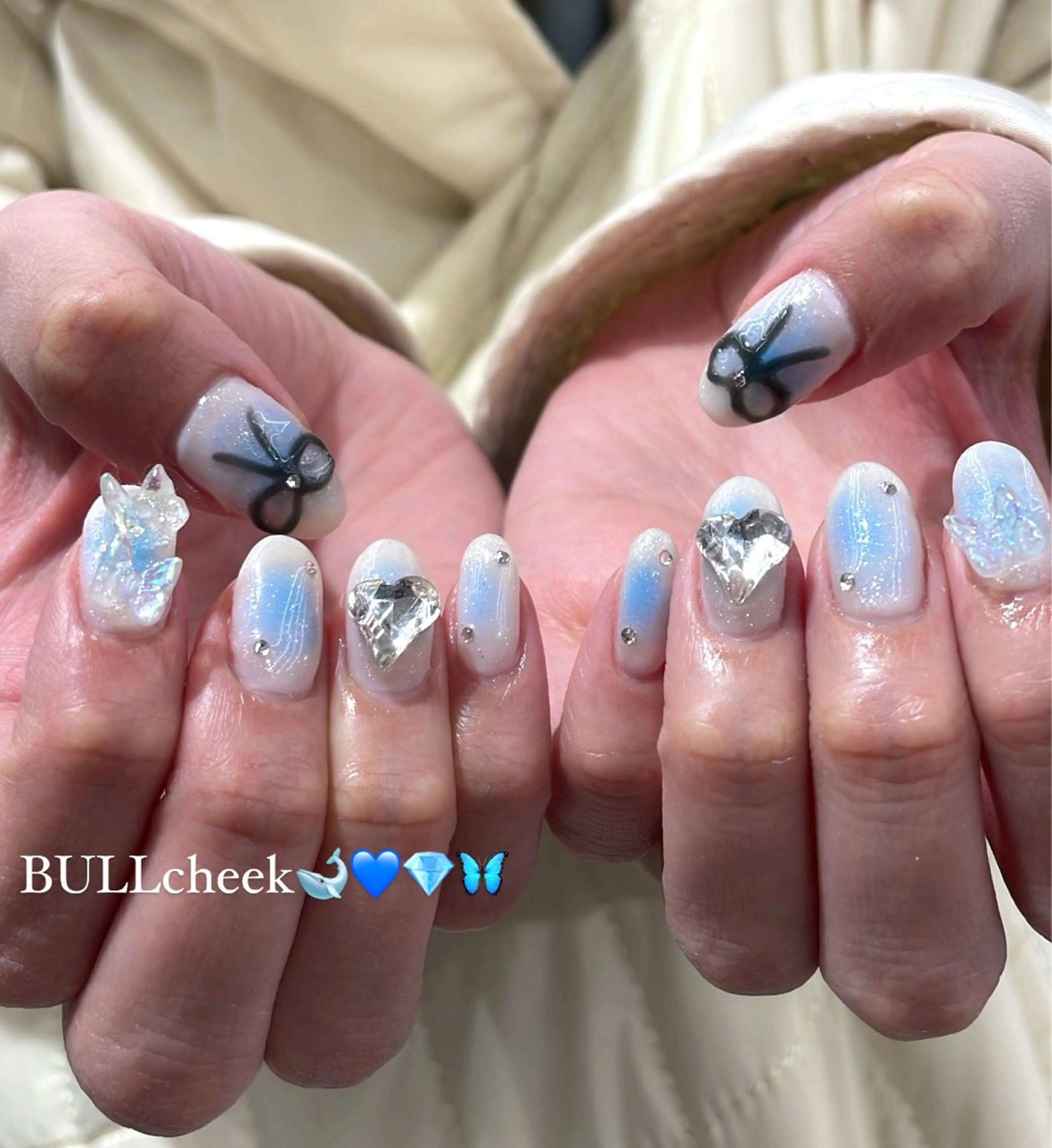 ネイル 🫧飛山琉桜/二条 ネイルアート/束感のマツエク・マツパデザイン