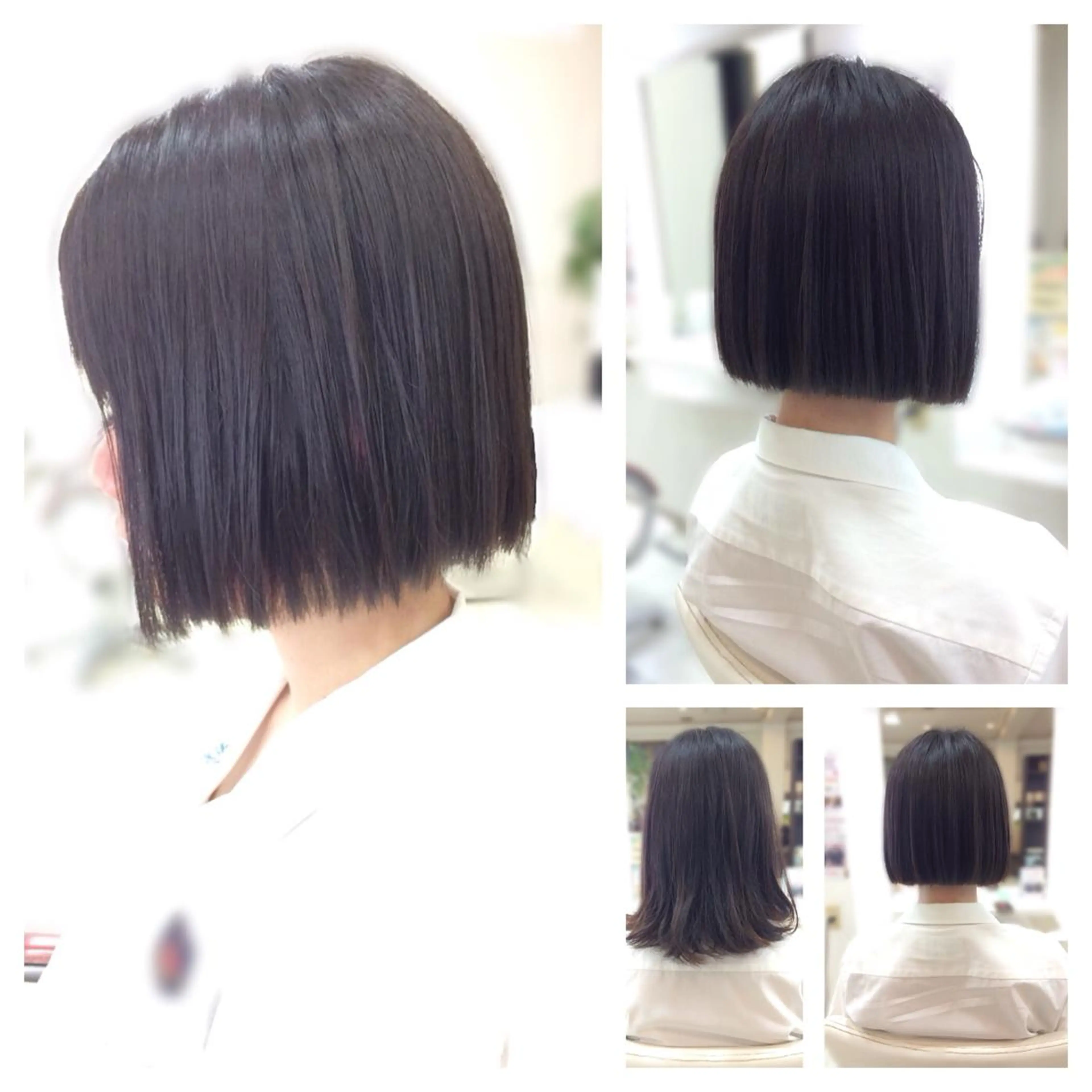 ショート 切りっぱなしボブ ボブ カット トリートメント ヘッドスパ Hair VERDEのヘアスタイル