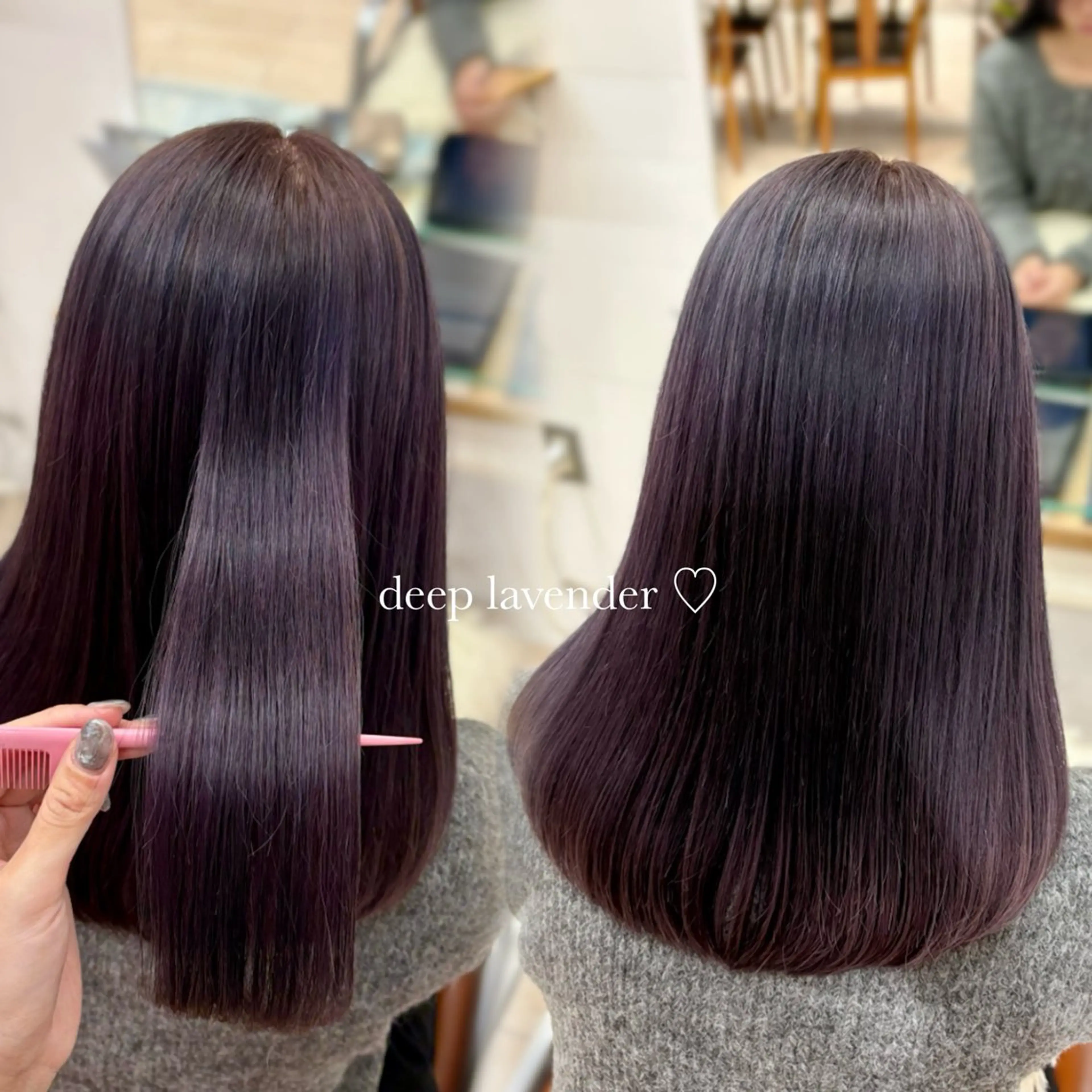 ロング カラー ラベンダーカラー Kurumi 🩰カットモデル募集のヘアスタイル