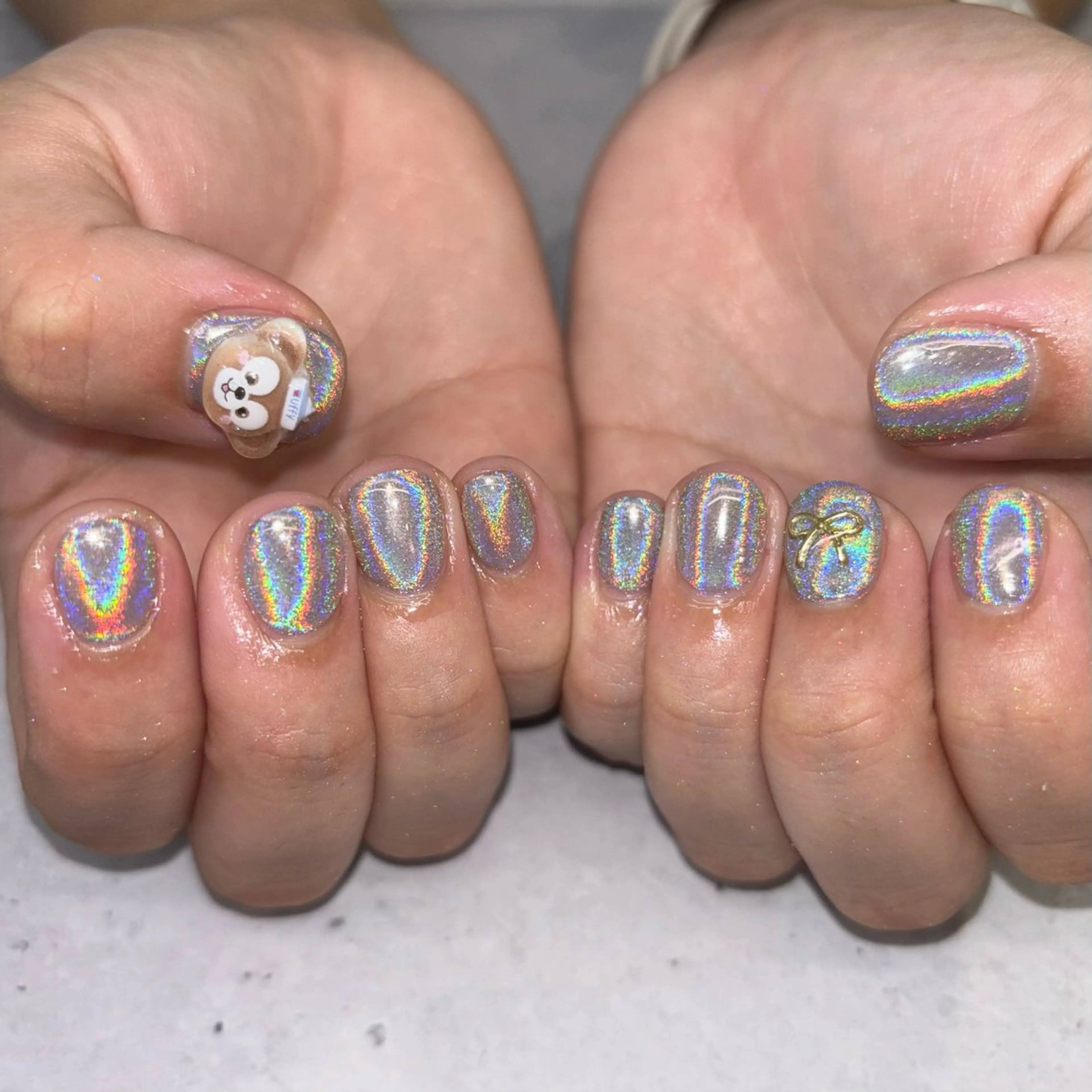 ネイル ワンカラーネイル ハンドネイル 荒巻 めいのネイルデザイン