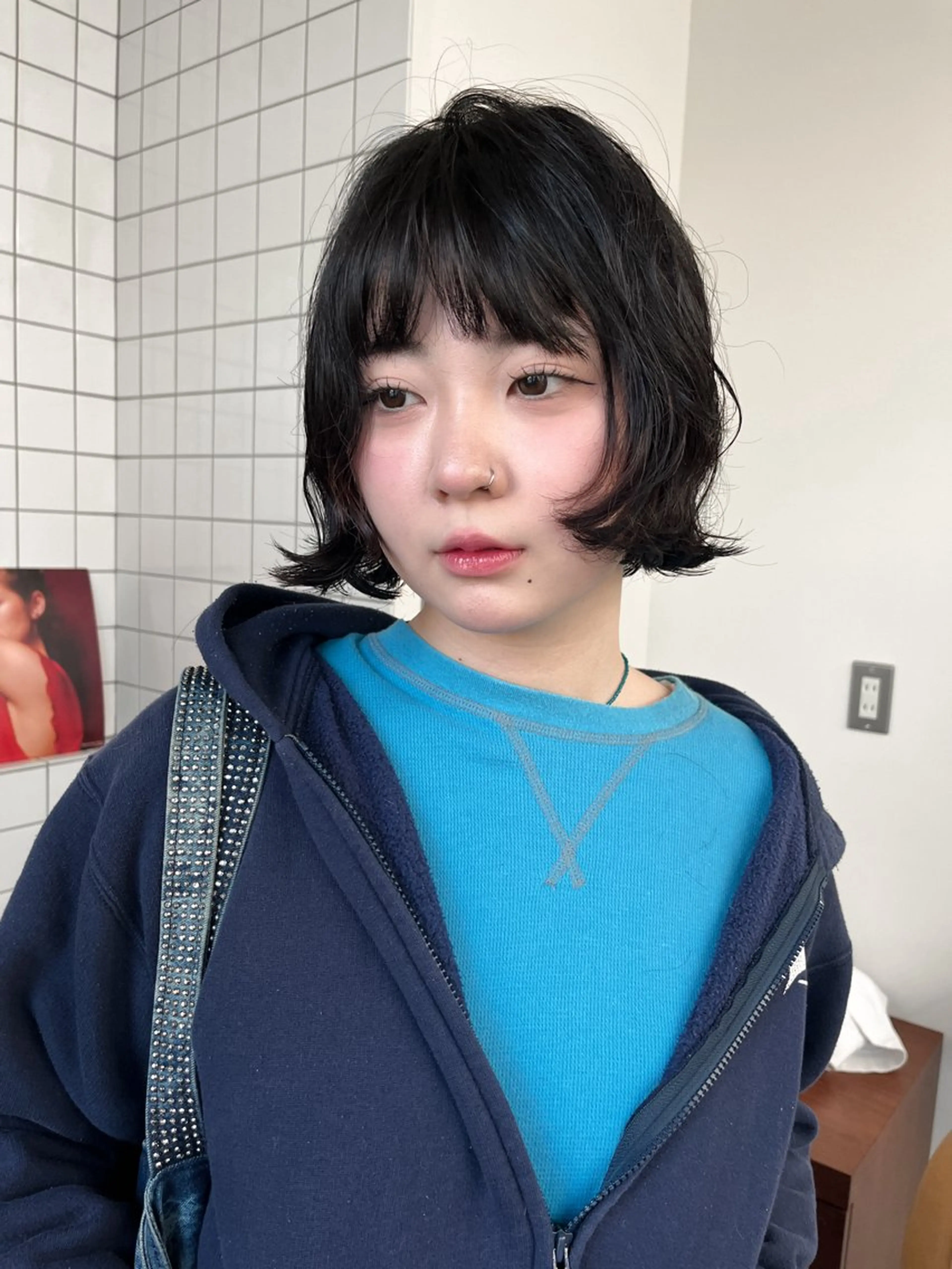 ショート パーマ 似合わせカット カット パーマ ボブパーマ/パーマ ウルフパーマのヘアスタイル