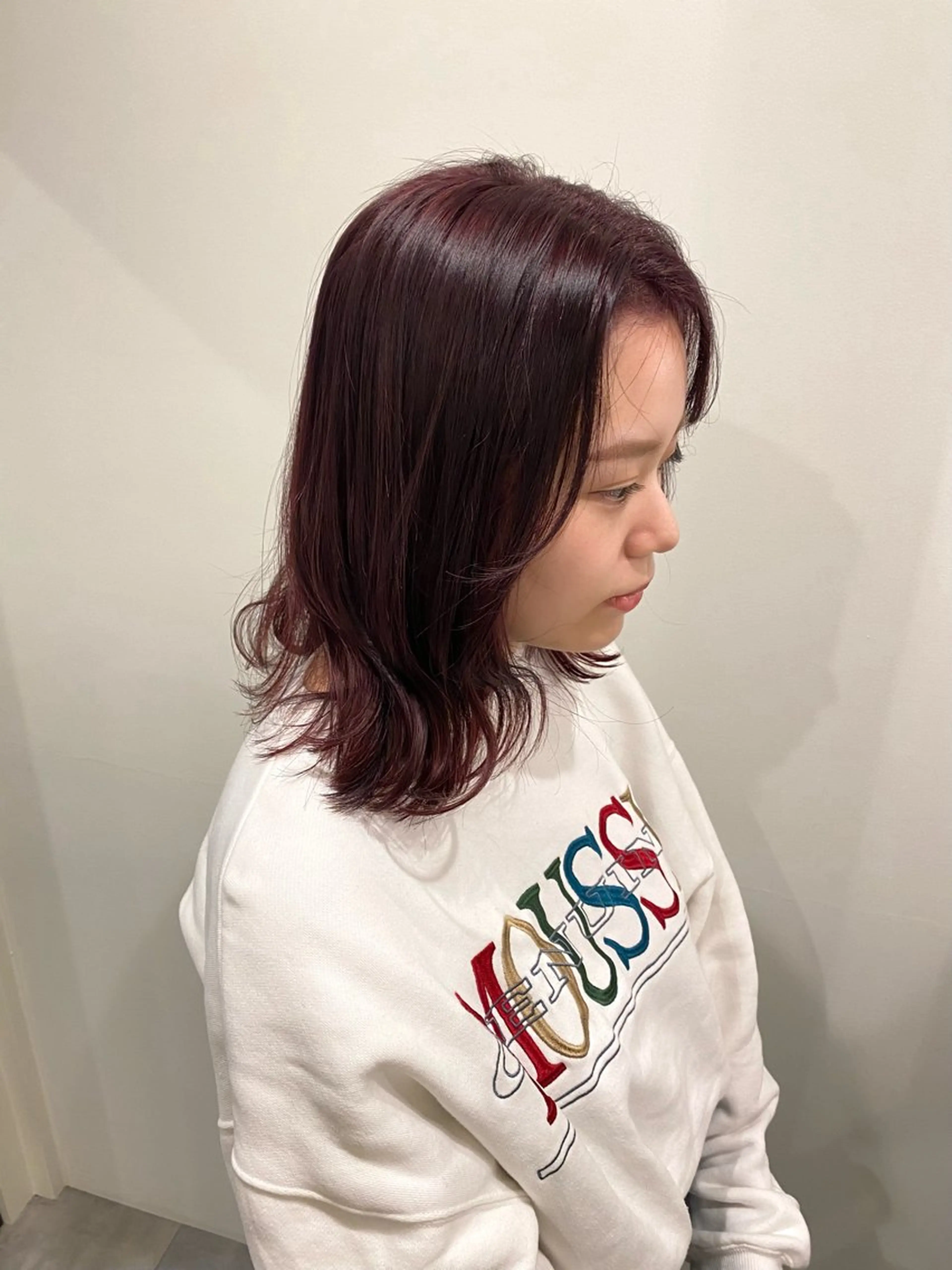 ミディアム カラー ヘアカラー 🍑 モモカ🍑のヘアスタイル