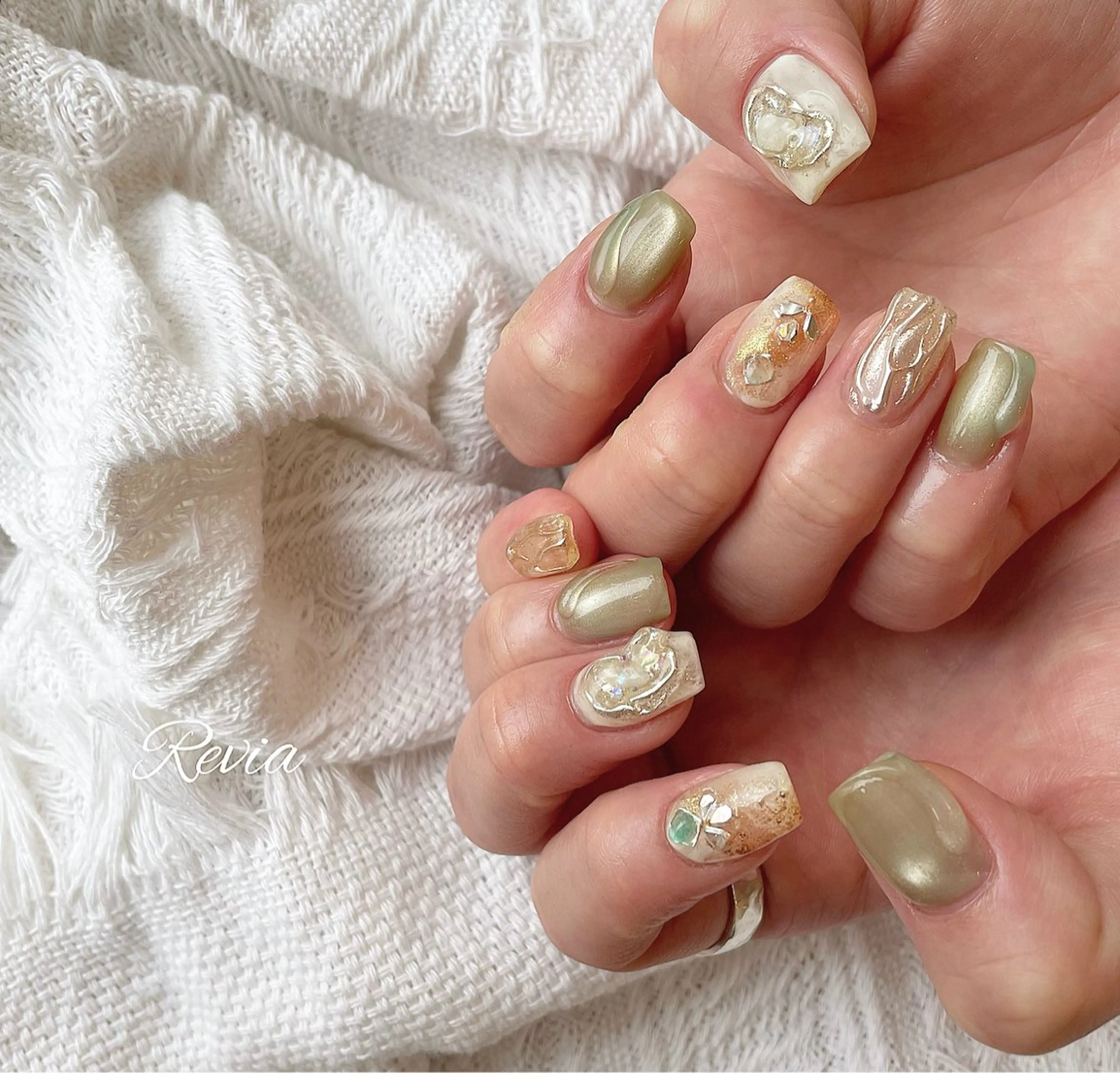 ネイル ハンドネイル revia所属・ERI Nailistのネイルデザイン