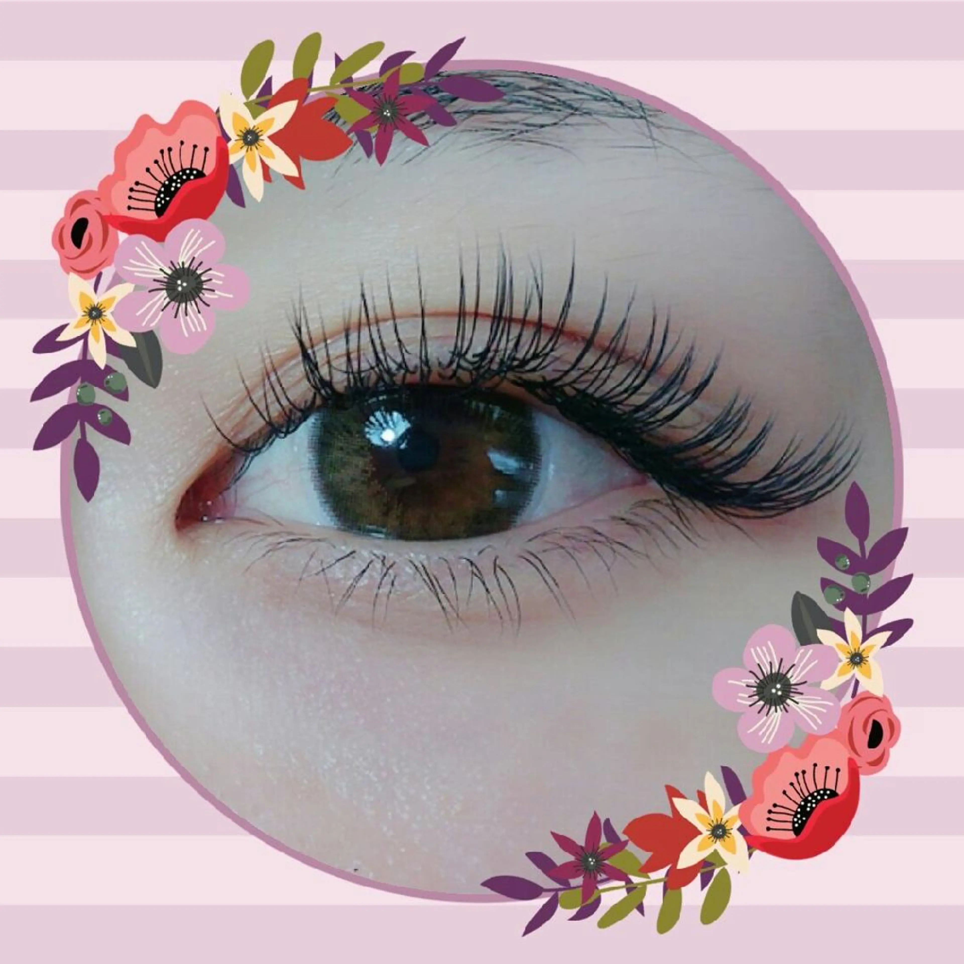 マツエク・マツパ Dカール Rouge ・ K  　のマツエク・マツパデザイン