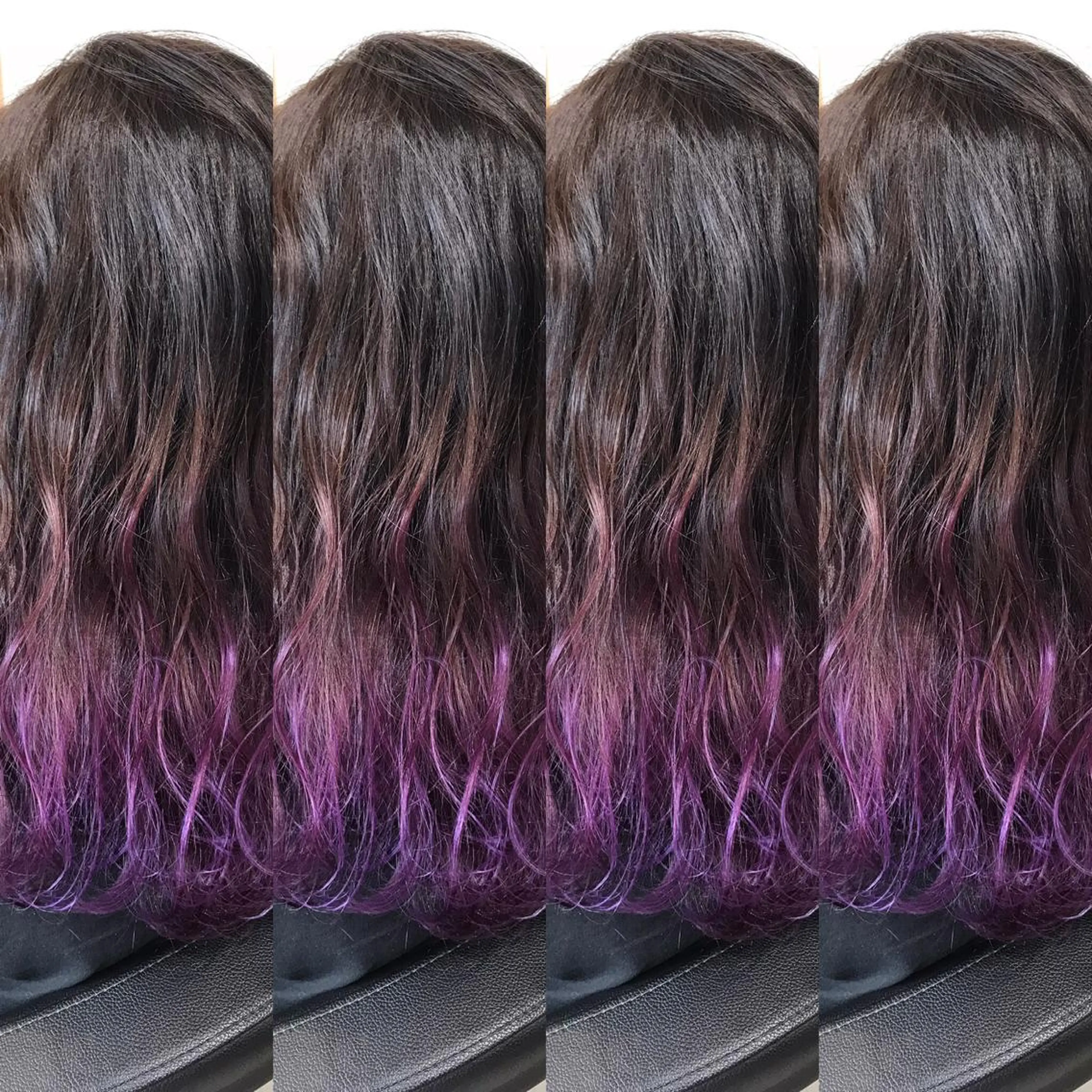 ミディアム カラー ブリーチ グラデーションカラー パープルカラー トリートメント ヘアカラー 大久保 隆蔵のヘアスタイル