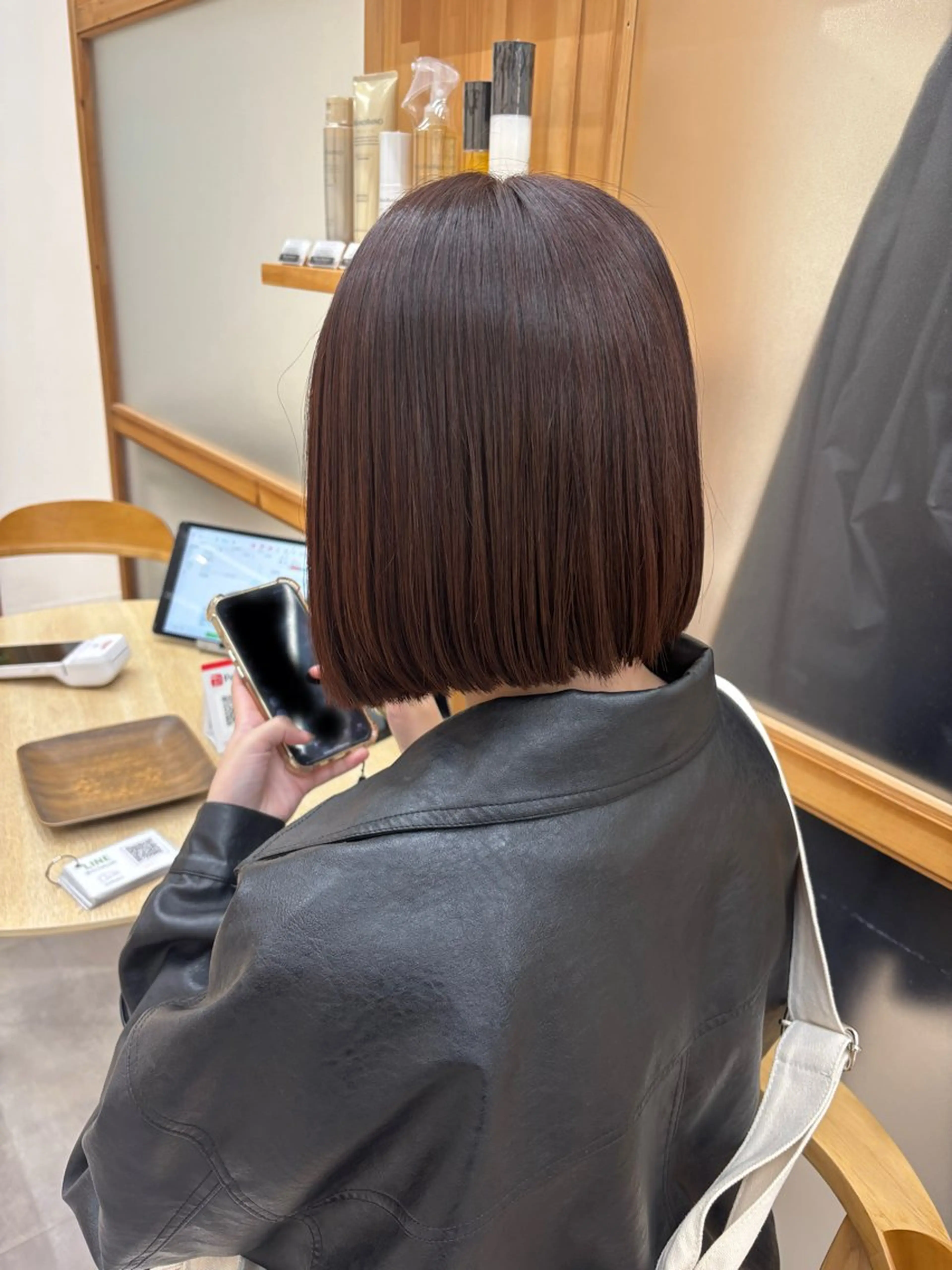 カラー ボブ 縮毛矯正 Garden Terrace salon所属・やなぎばし なつきのヘアスタイル