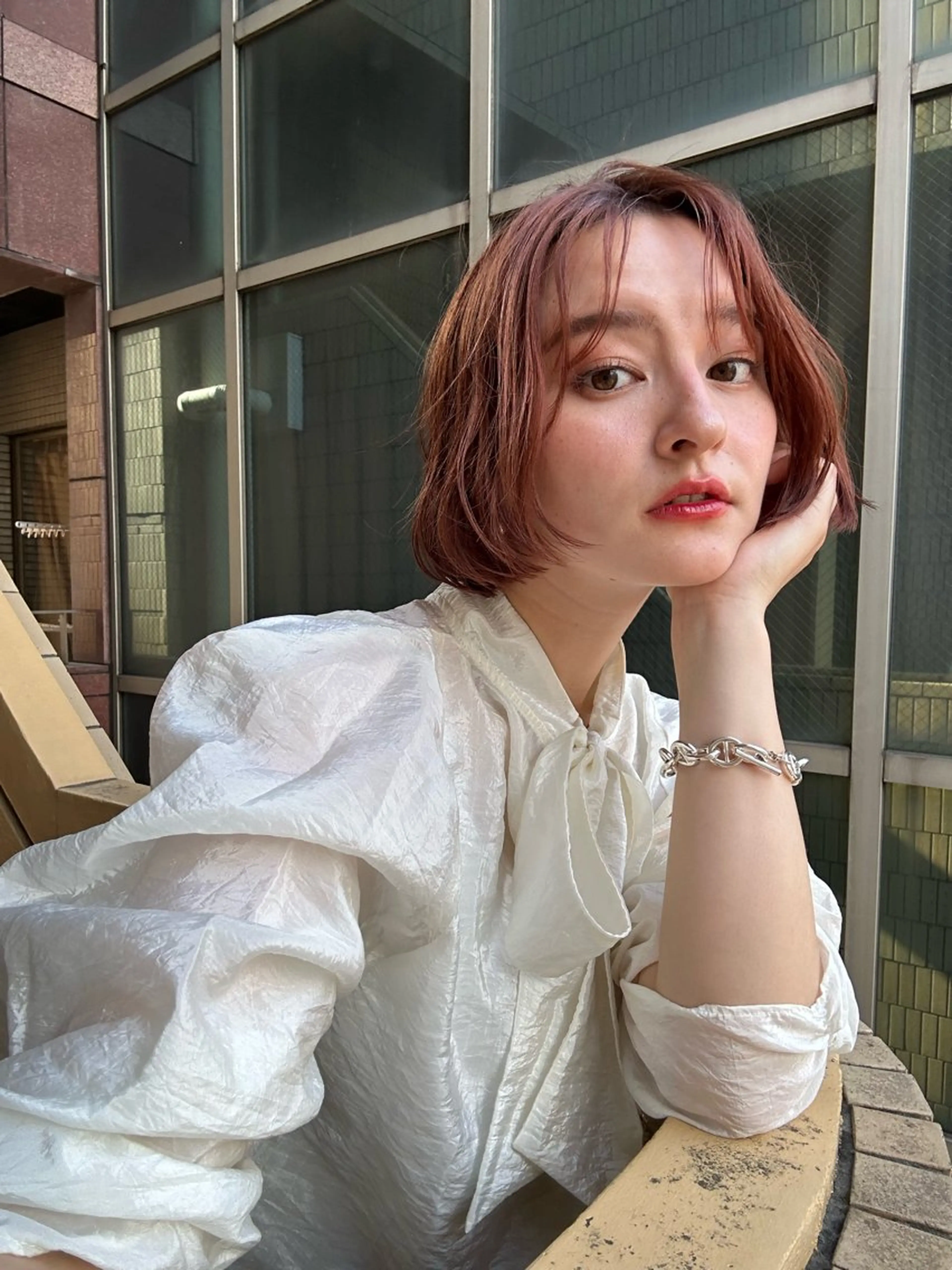 ショート カラー カット ヘアカラー トリートメント ショート/ボブ/ 心斎橋/宮脇美奈のヘアスタイル