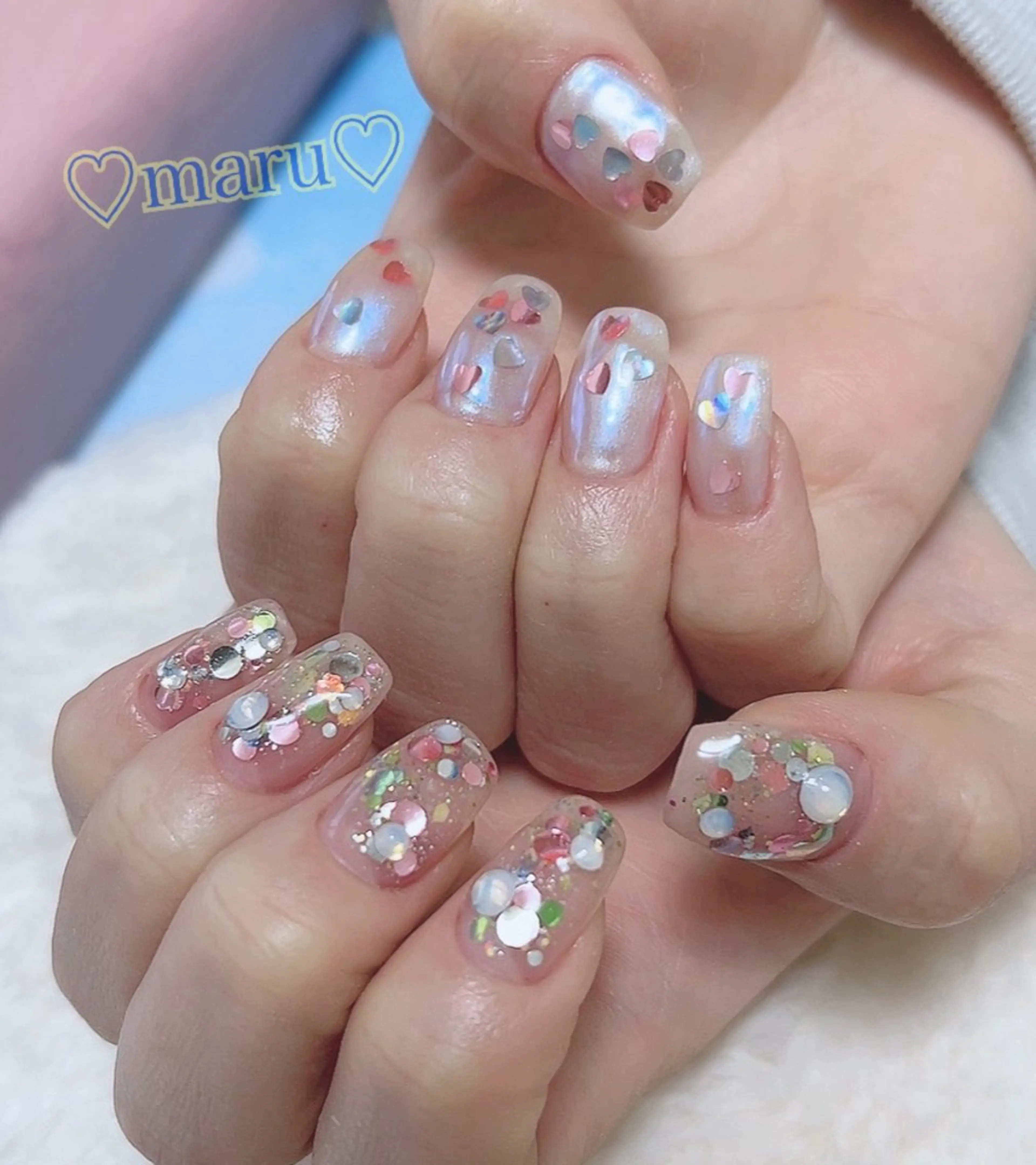 ネイル ハンドネイル フットネイル まるみ ♡のネイルデザイン