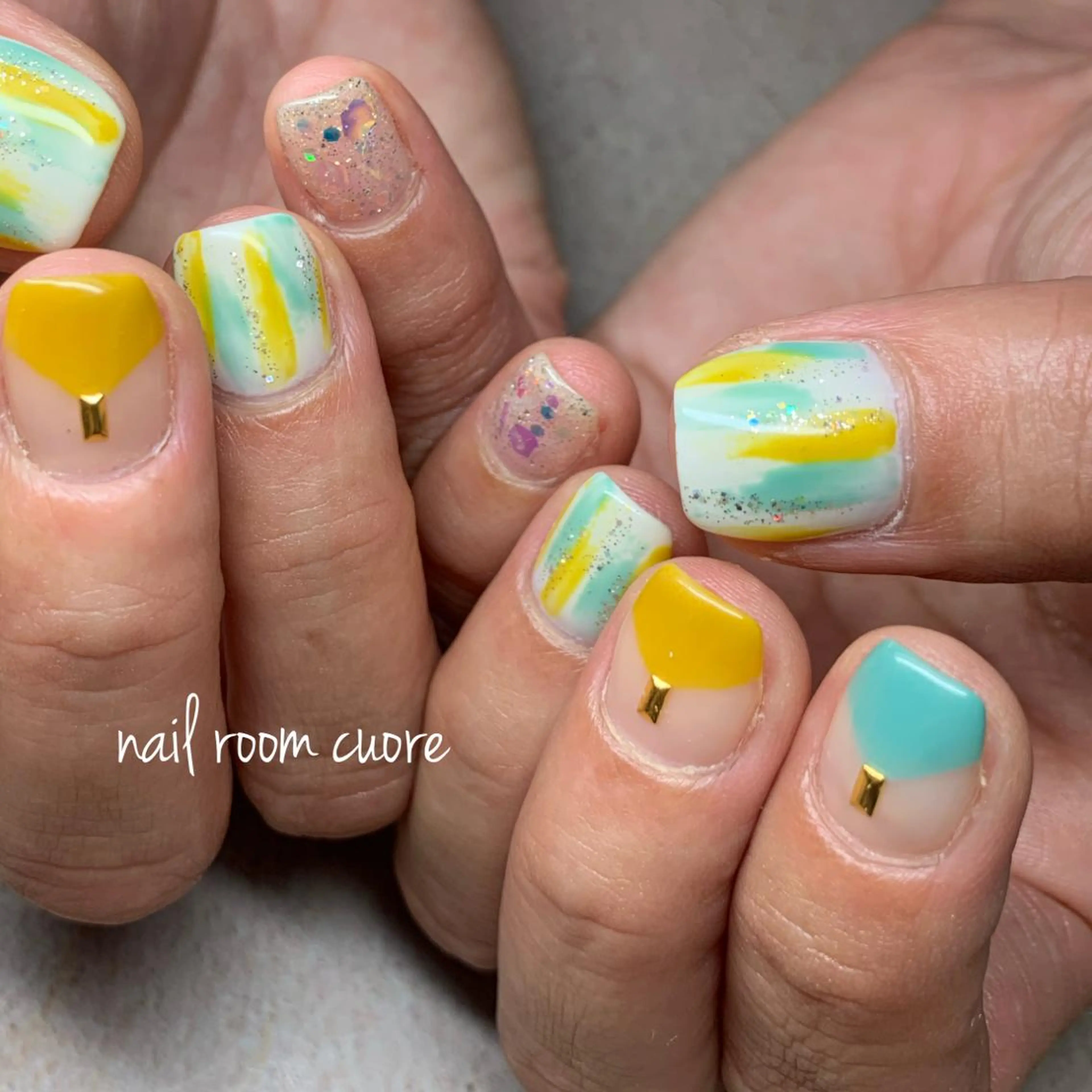 ネイル 夏ネイル nail room  cuore所属・松尾 典子のネイルデザイン