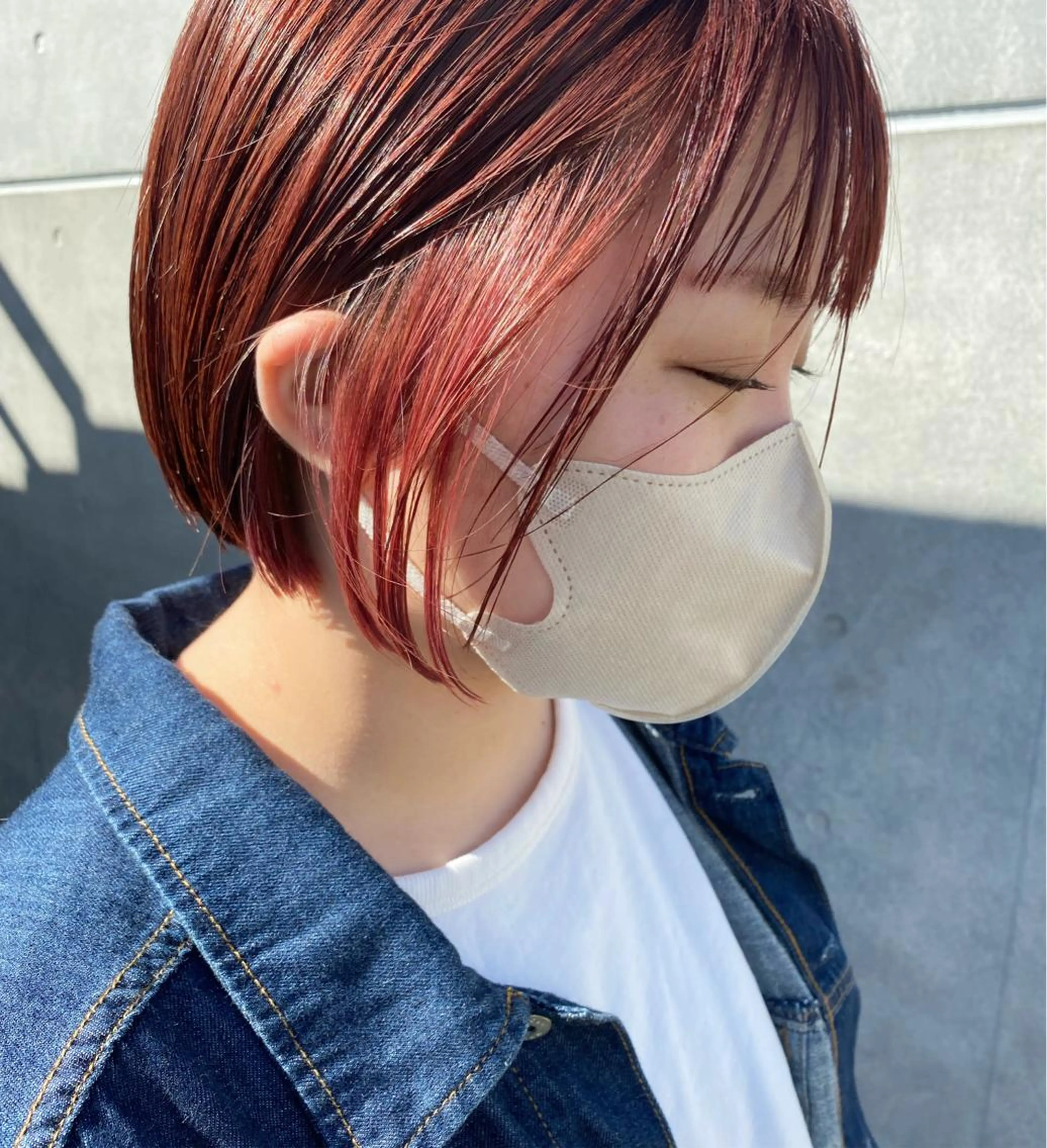 ショート カラー インナーカラー カット ヘアカラー ブリーチカラーレイヤ ーカット🦋annaのヘアスタイル