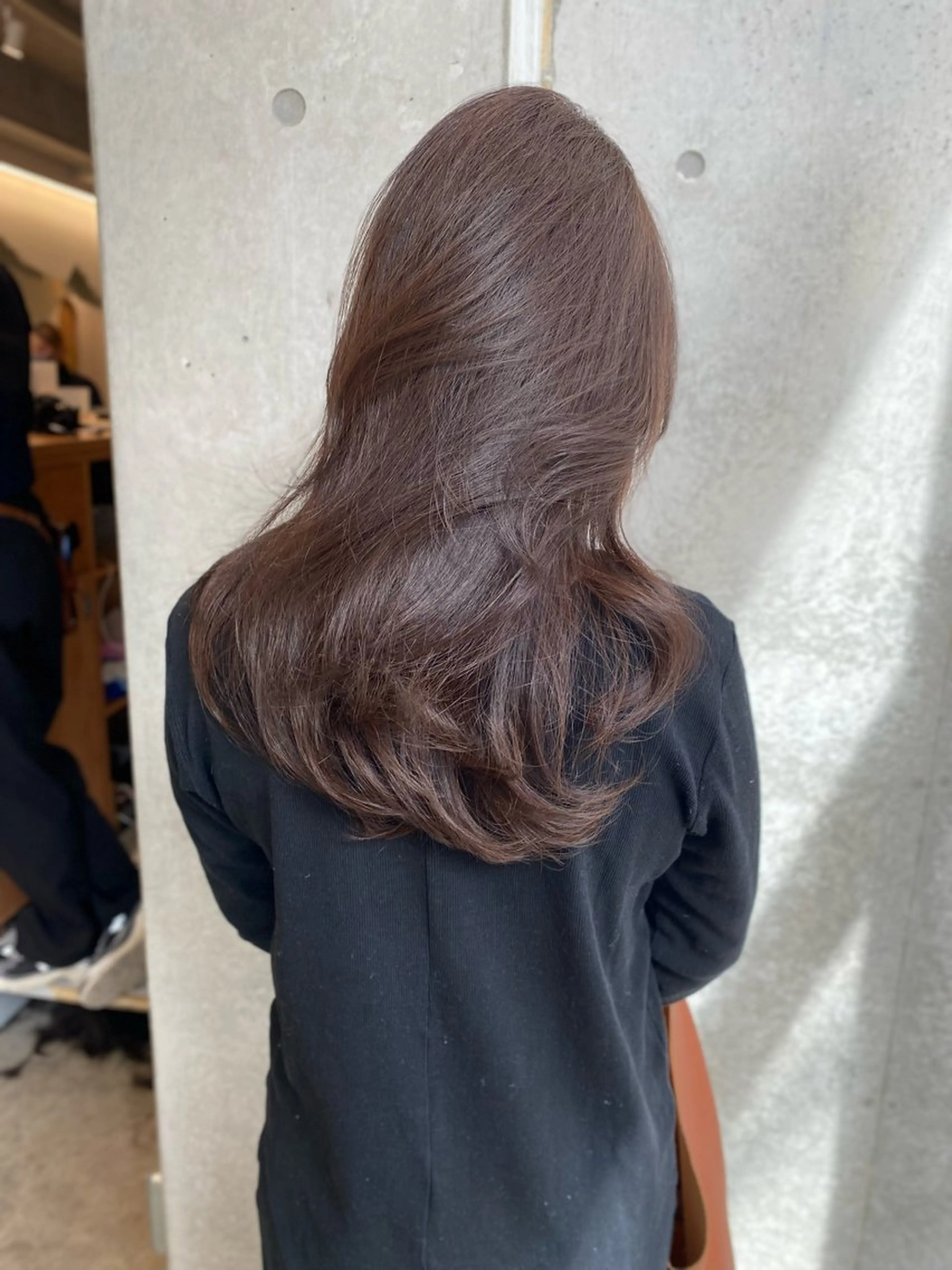 ミディアム カラー カット ヘアカラー トリートメント レイヤー/柔色 カラー/SAkiのヘアスタイル