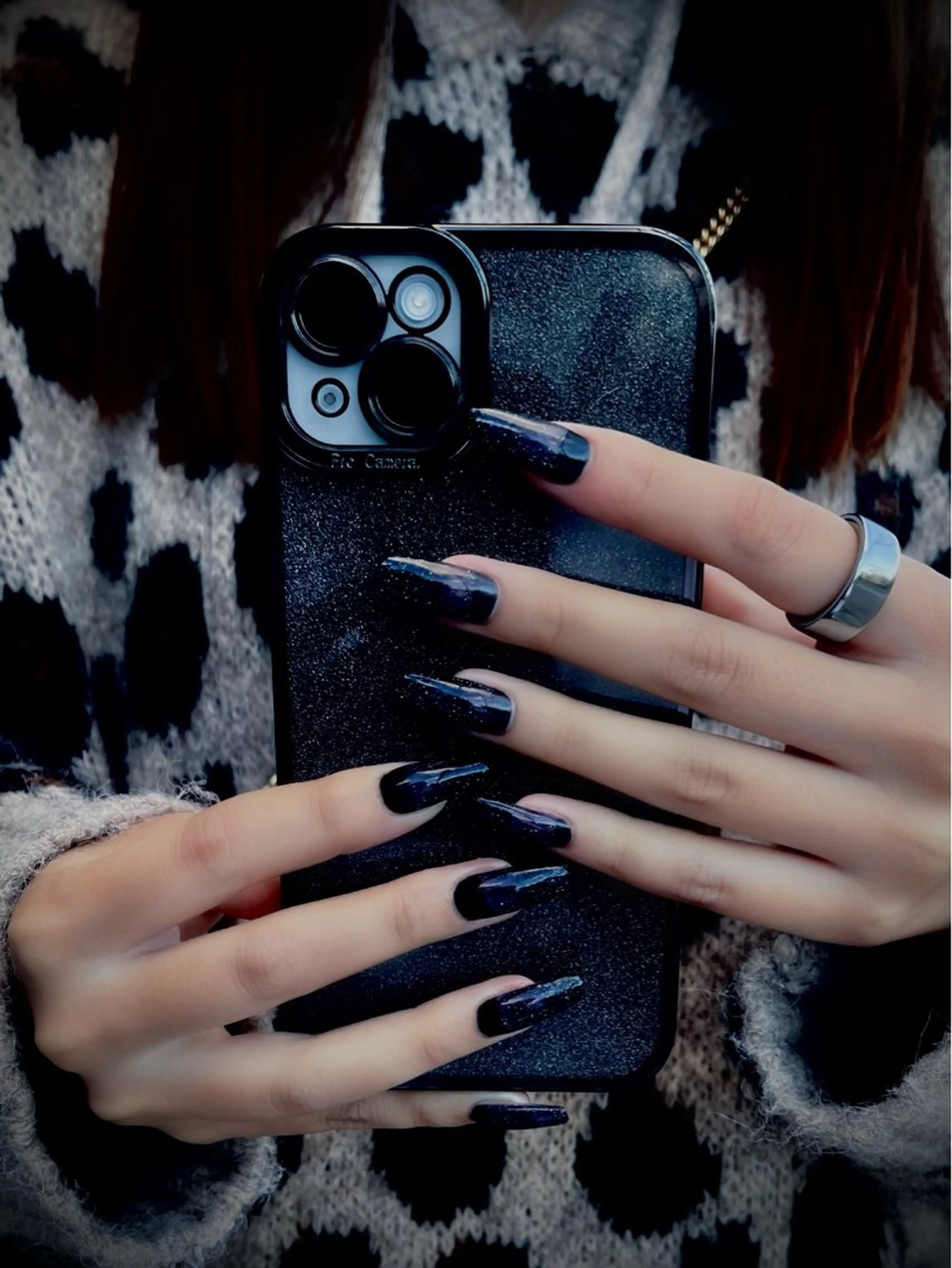 ネイル キラキラネイル マグネットネイル ワンカラーネイル スカルプネイル ワンホンネイル nine.🦋 YUKOのネイルデザイン