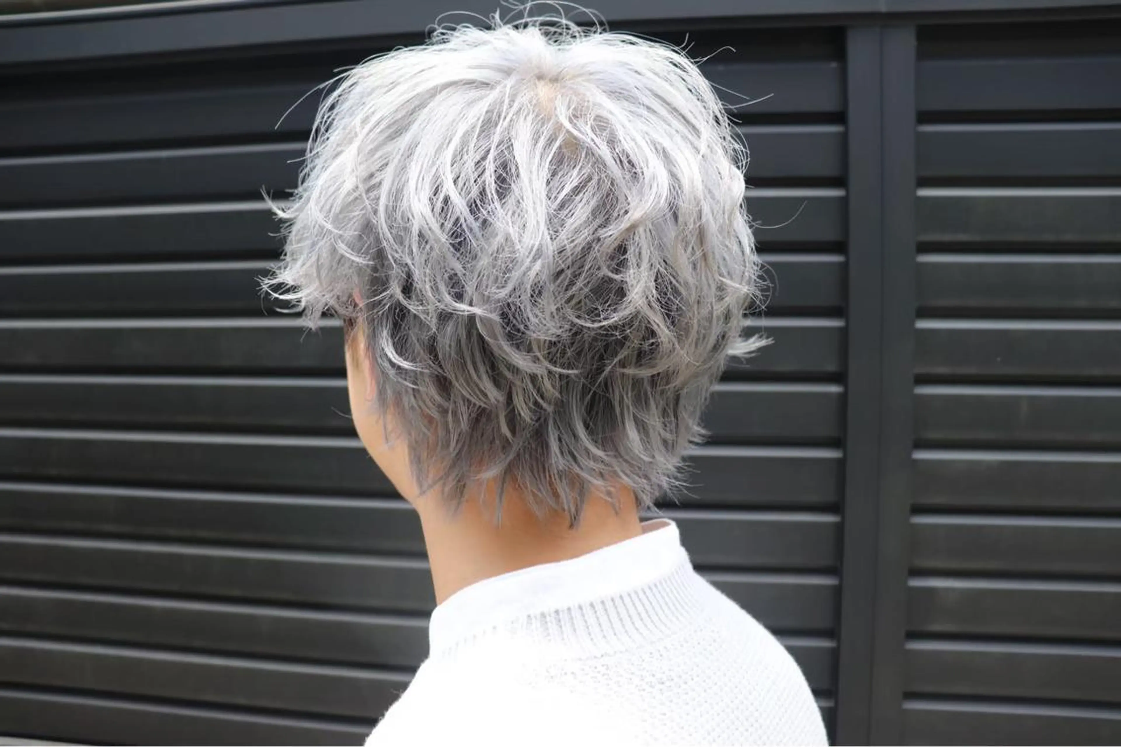 ショート カラー メンズ メンズハイトーン ハイトーンカラー シャドウパーマ/ メンズ/KENTAのヘアスタイル