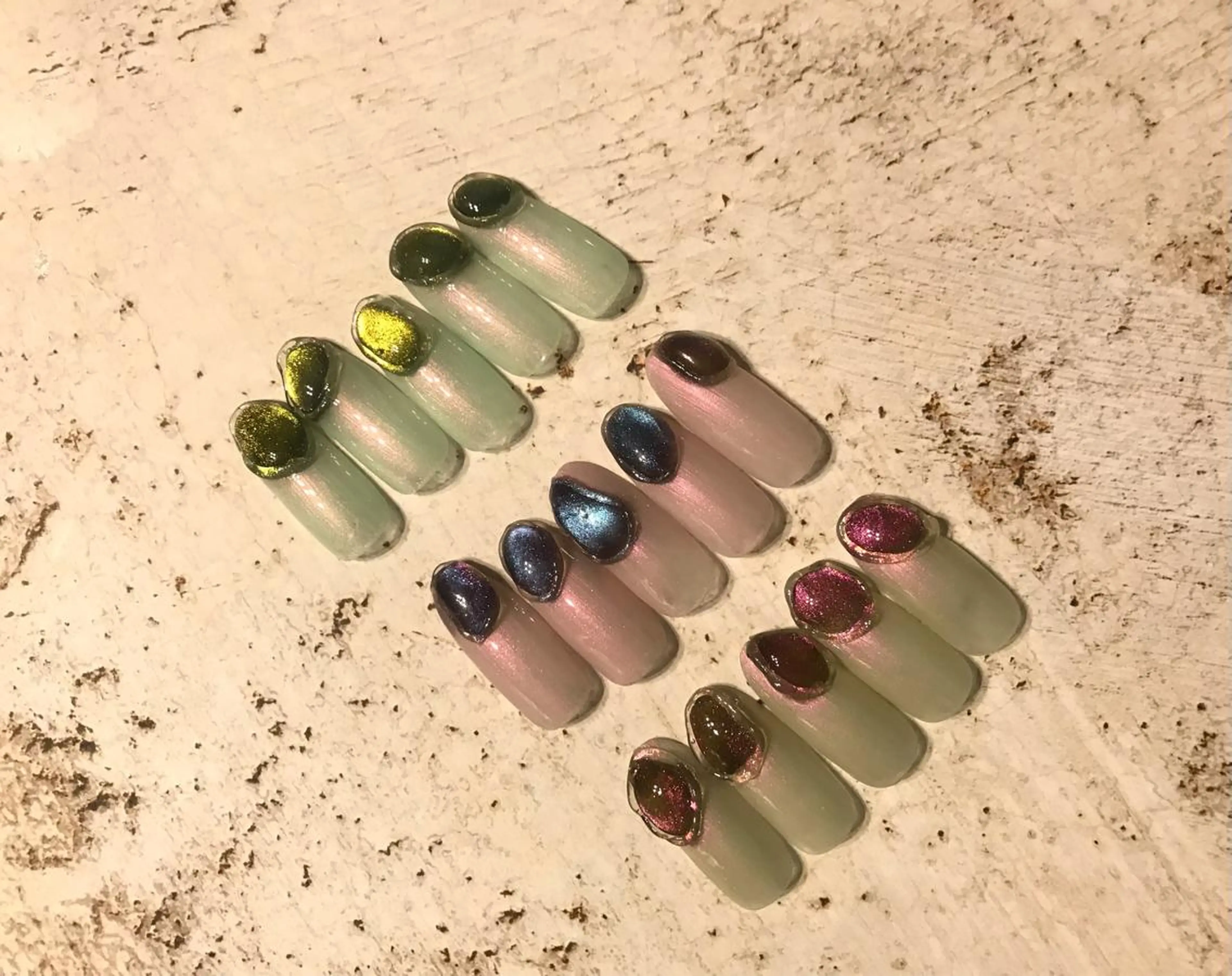 ネイル キラキラネイル マグネットネイル ニュアンスネイル Kimura Yukoのネイルデザイン