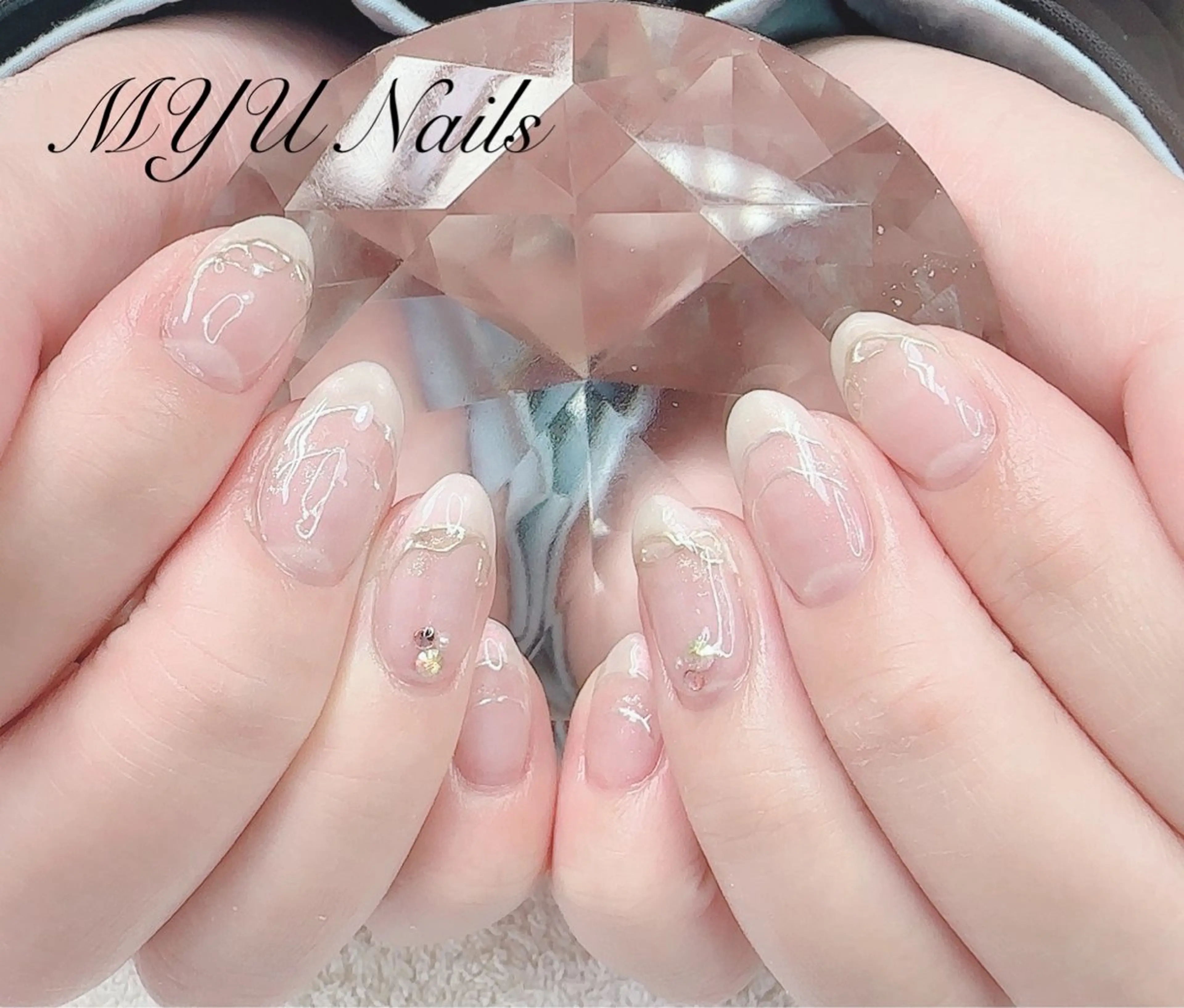 ネイル ジェルネイル ミラーネイル 持ち込み パラジェル ハンドネイル MYU Nails所属・MYU Nailsのネイルデザイン