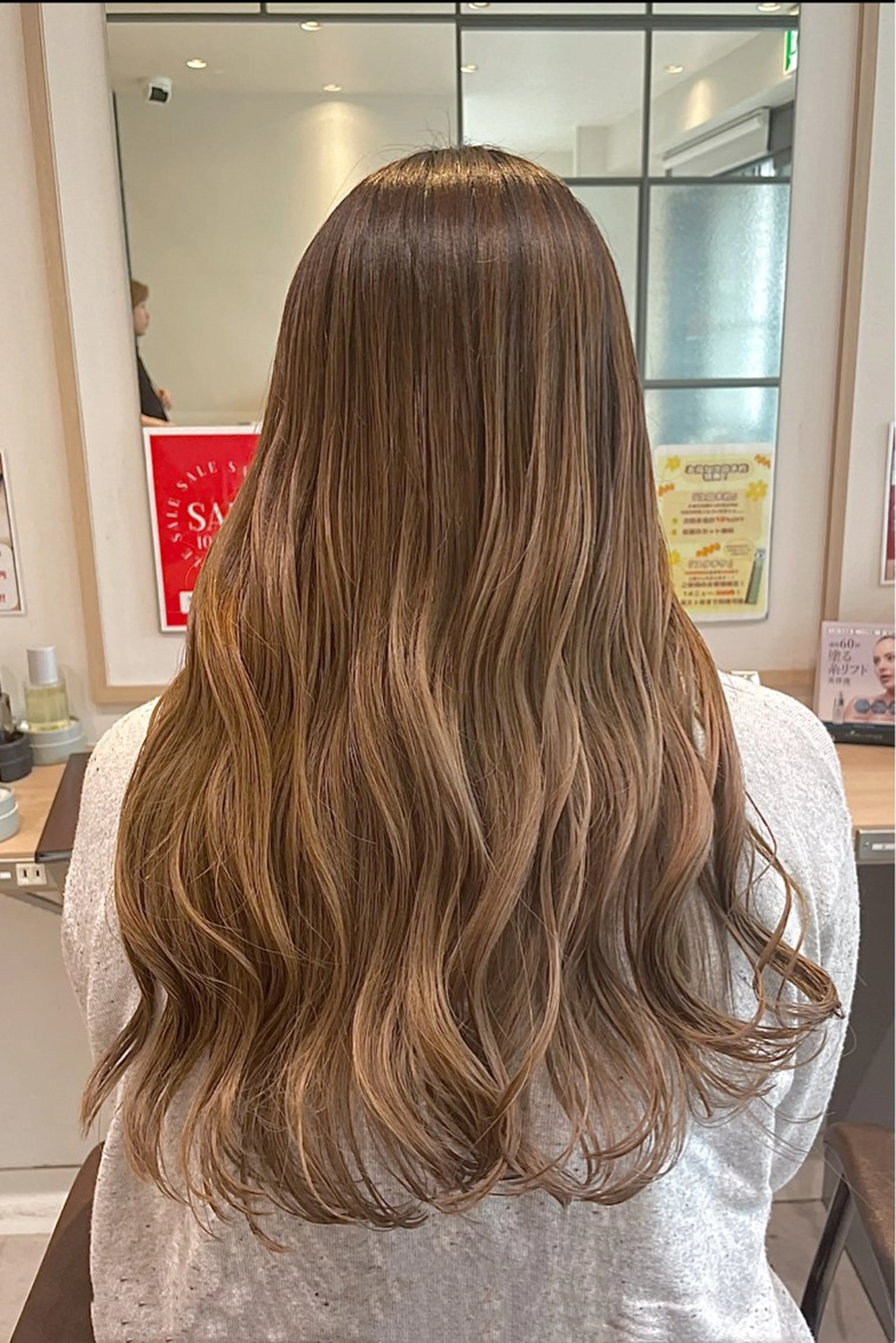 ロング カラー ベージュカラー ブリーチ ダブルカラー ブリーチなしカラー カット ヘアカラー KINOSHITA 🌸のヘアスタイル