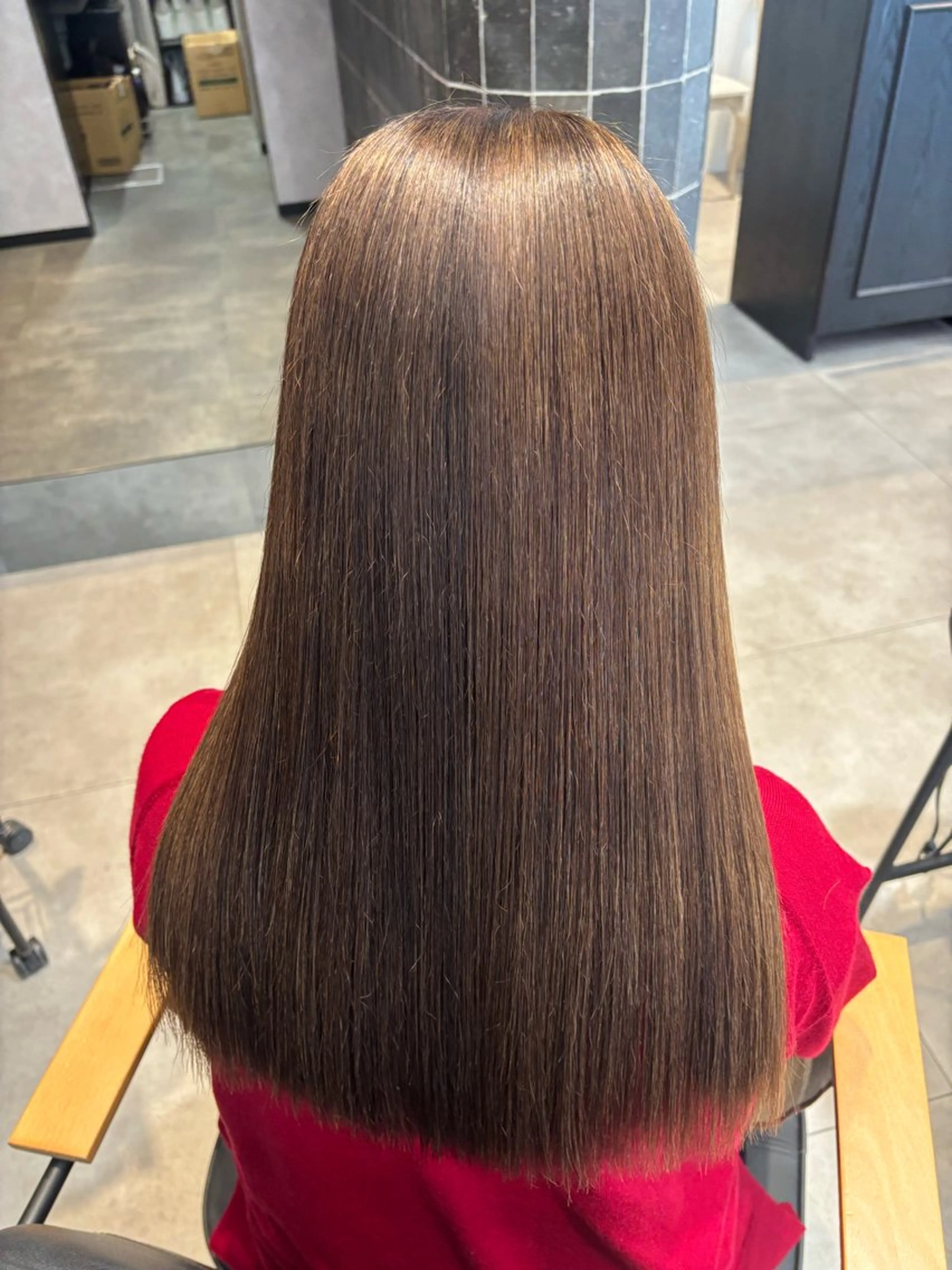 【1日2名限定】【髪質改善】メテオストレート＋内部補修TR ￥30900の写真