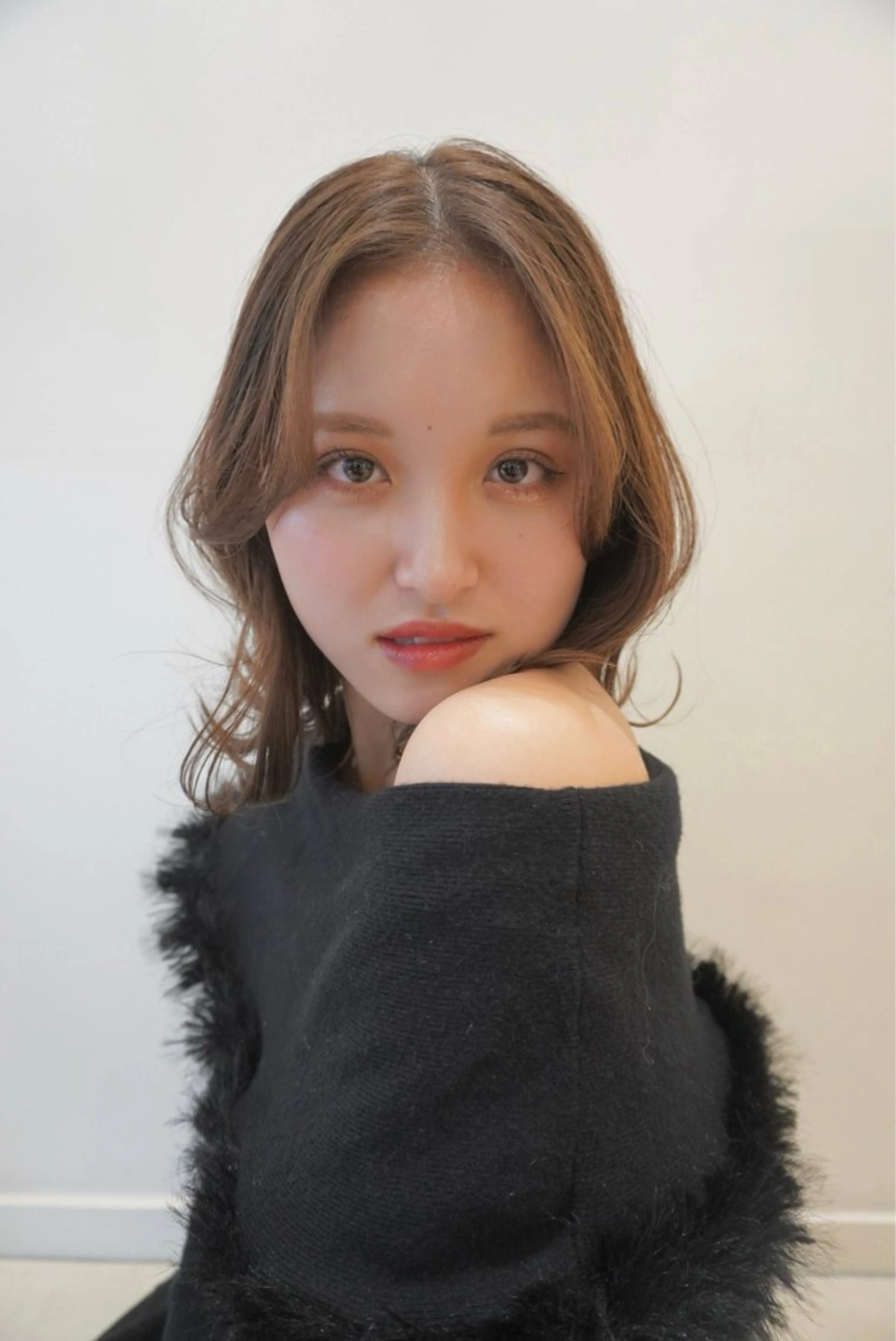 ミディアム 🫧オリーブカラー/ 酸性縮毛矯正銀座🫧のヘアスタイル