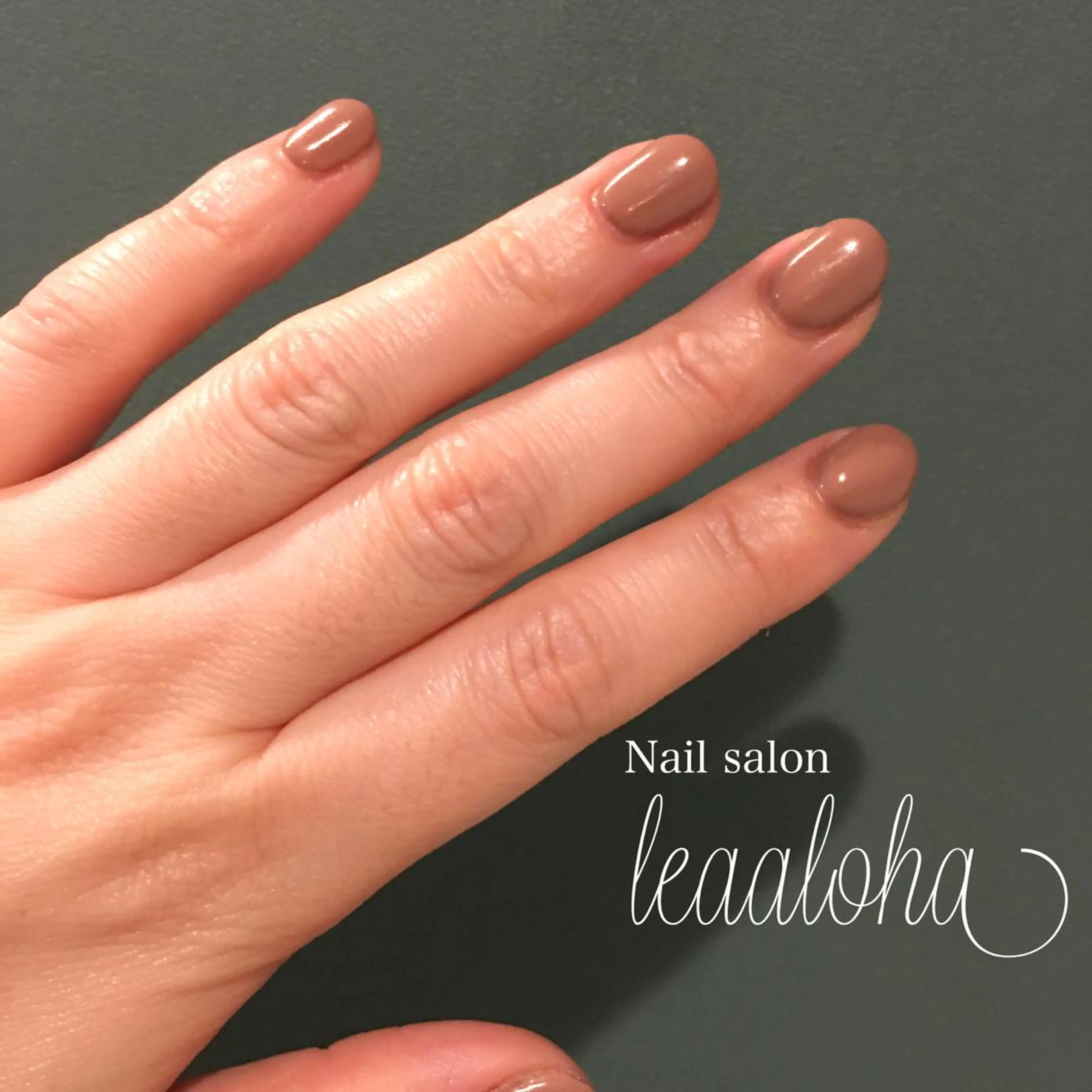 ネイル ワンカラーネイル ハンドネイル leaaloha　byBROWN HAIR所属・レアアロハ宇都宮 /ネイル.メンズ脱毛のネイルデザイン