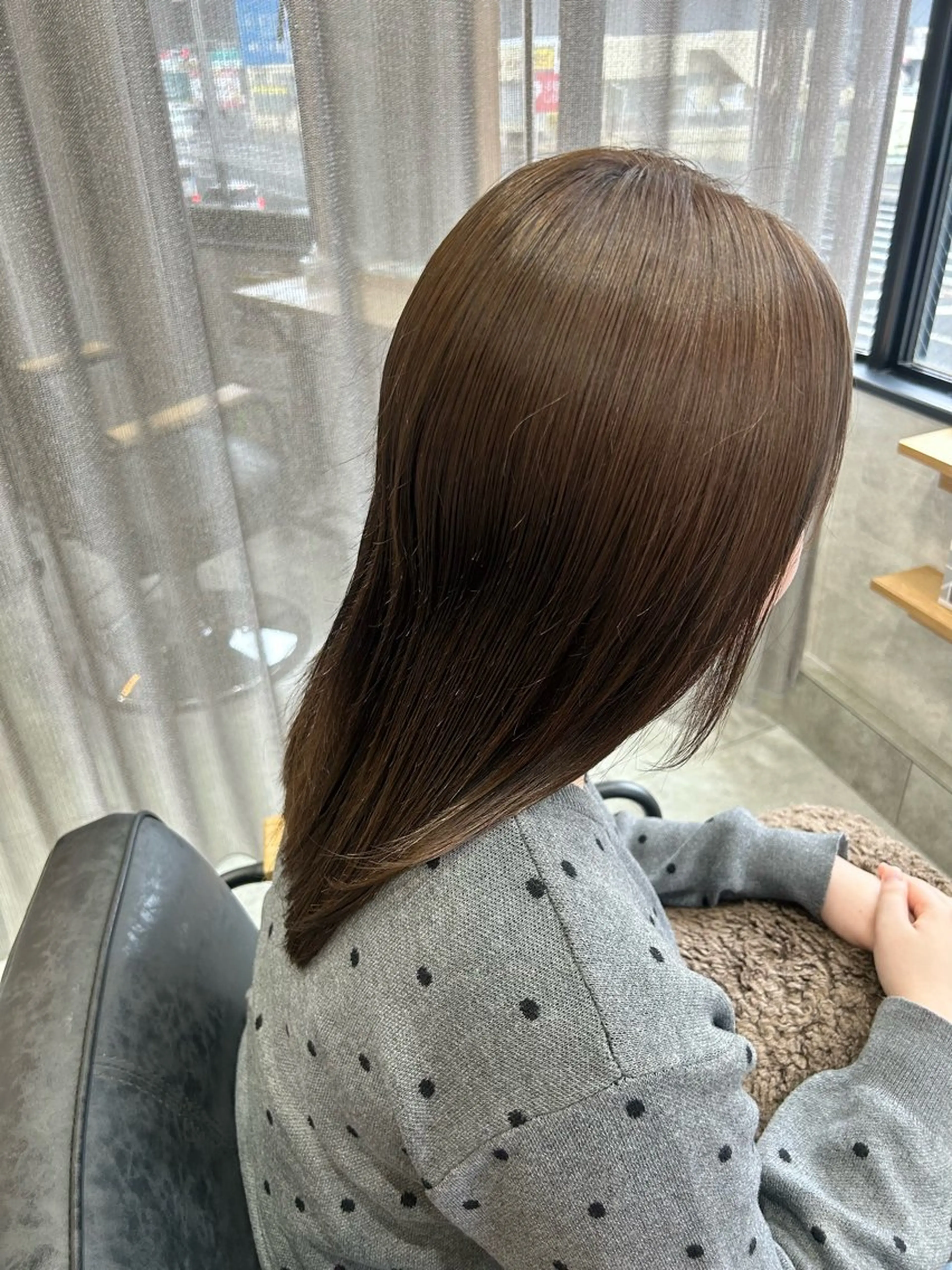 セミロング アッシュ アッシュブラウン Hair Lounge Rough所属・透明感カラー /hiyori🌟のヘアスタイル