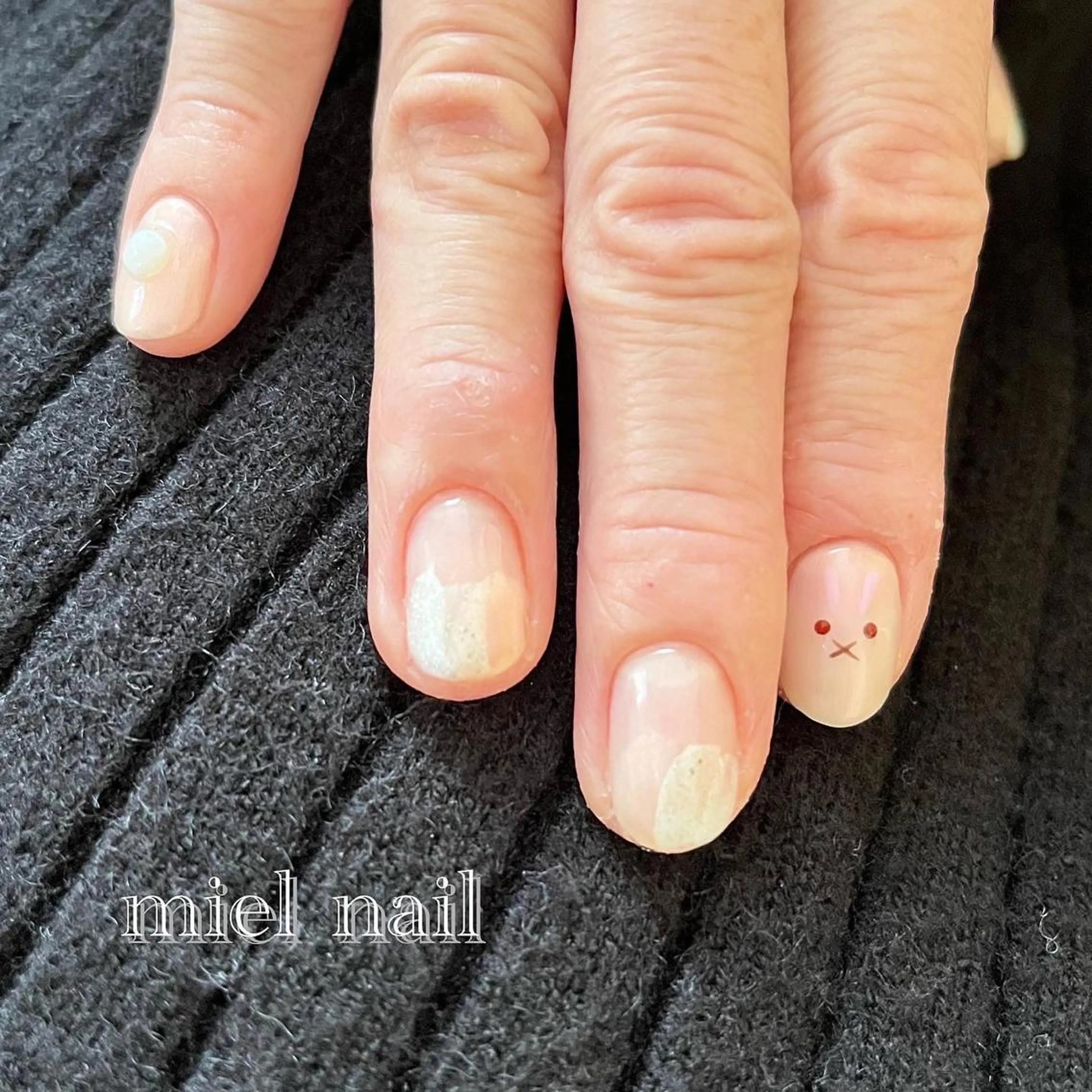 ネイル ピンク ハンドネイル miel nailのネイルデザイン