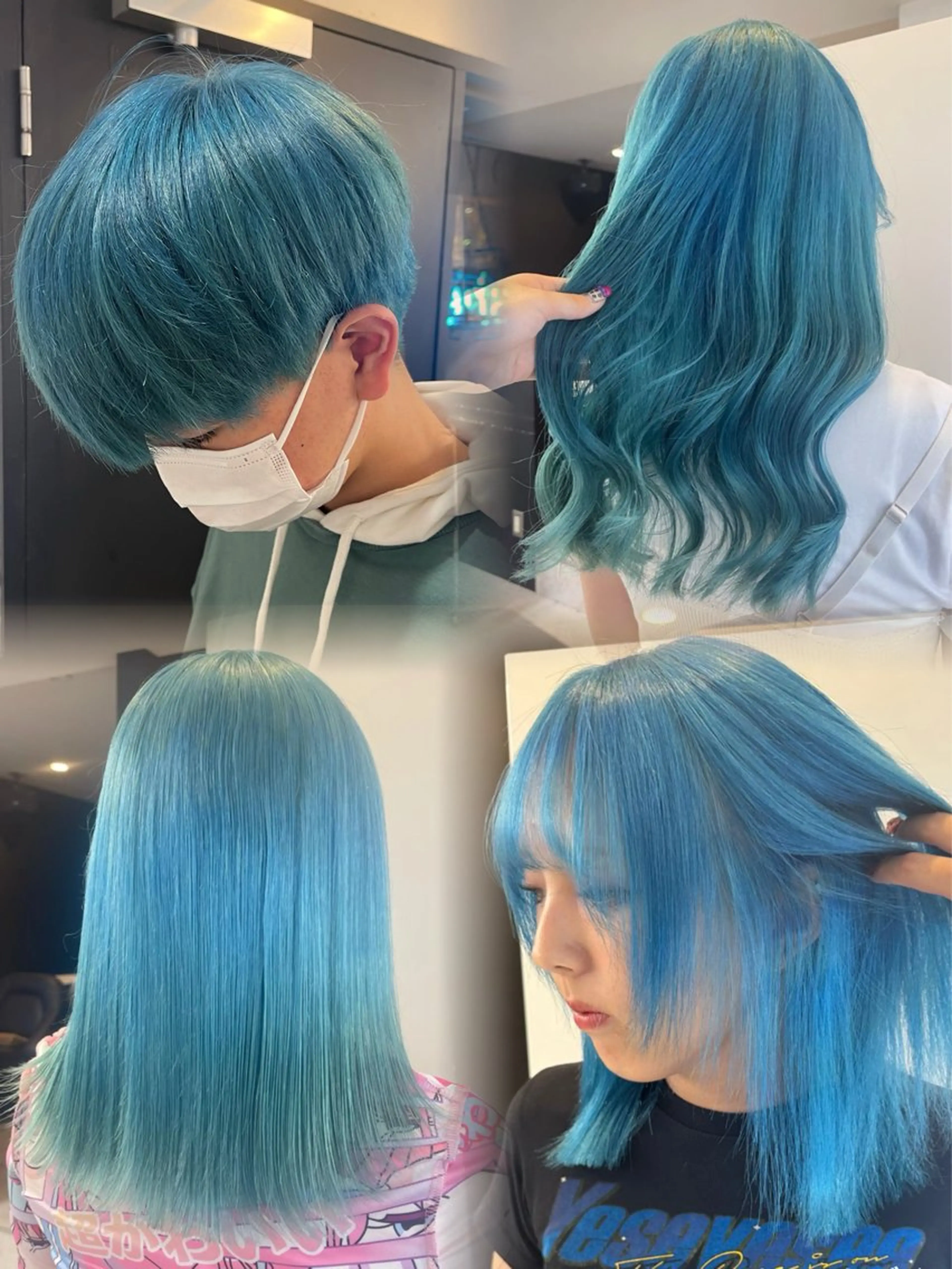 👑人気No.3👑ケアリタッチブリーチ(2cmまで)➕ワンカラー➕トリートメント※ケアブリーチ／ダブルカラー／派手髪の写真