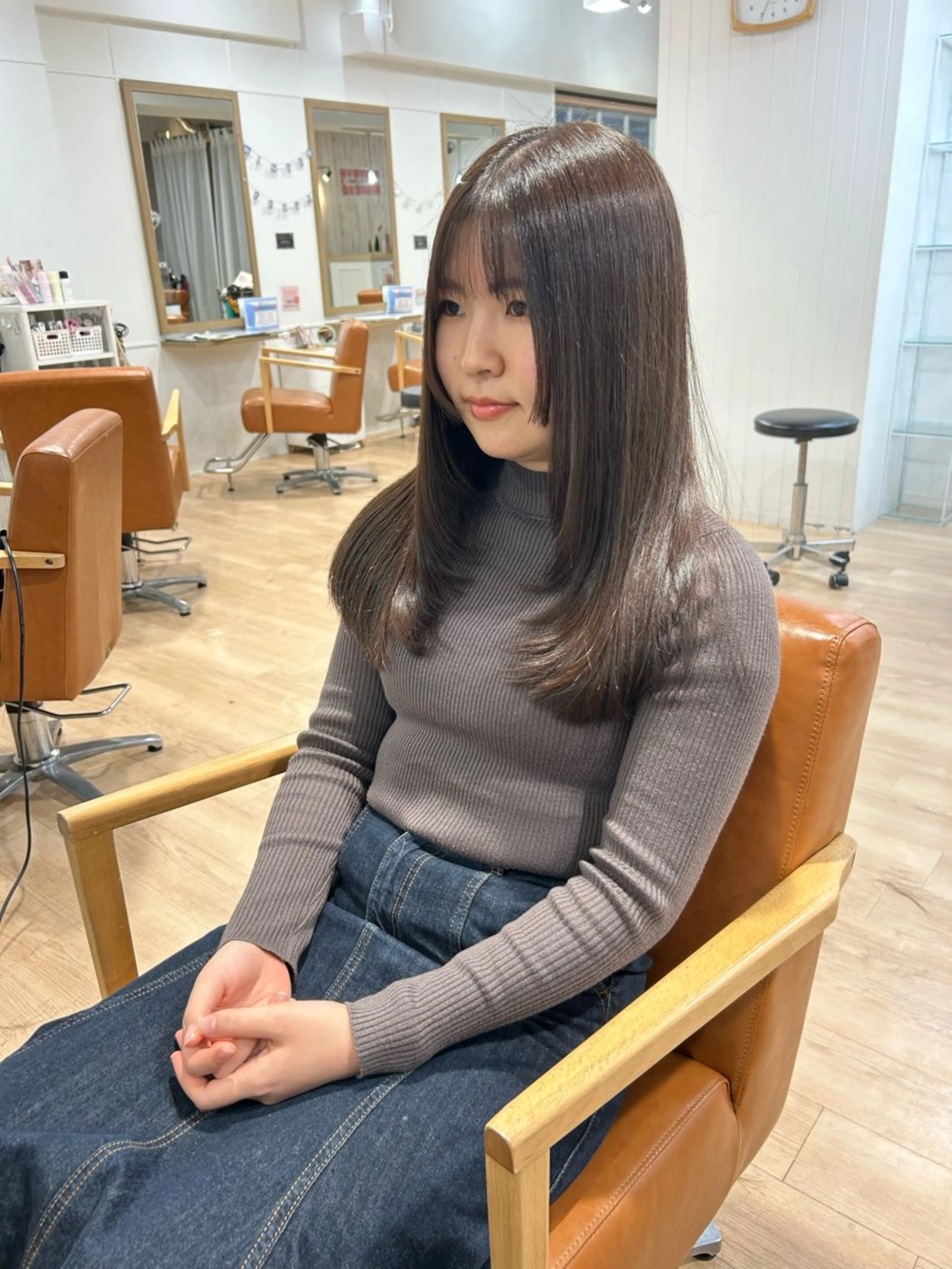 ロング カラー レイヤーカット/髪質 改善✨/藤田侑花のヘアスタイル