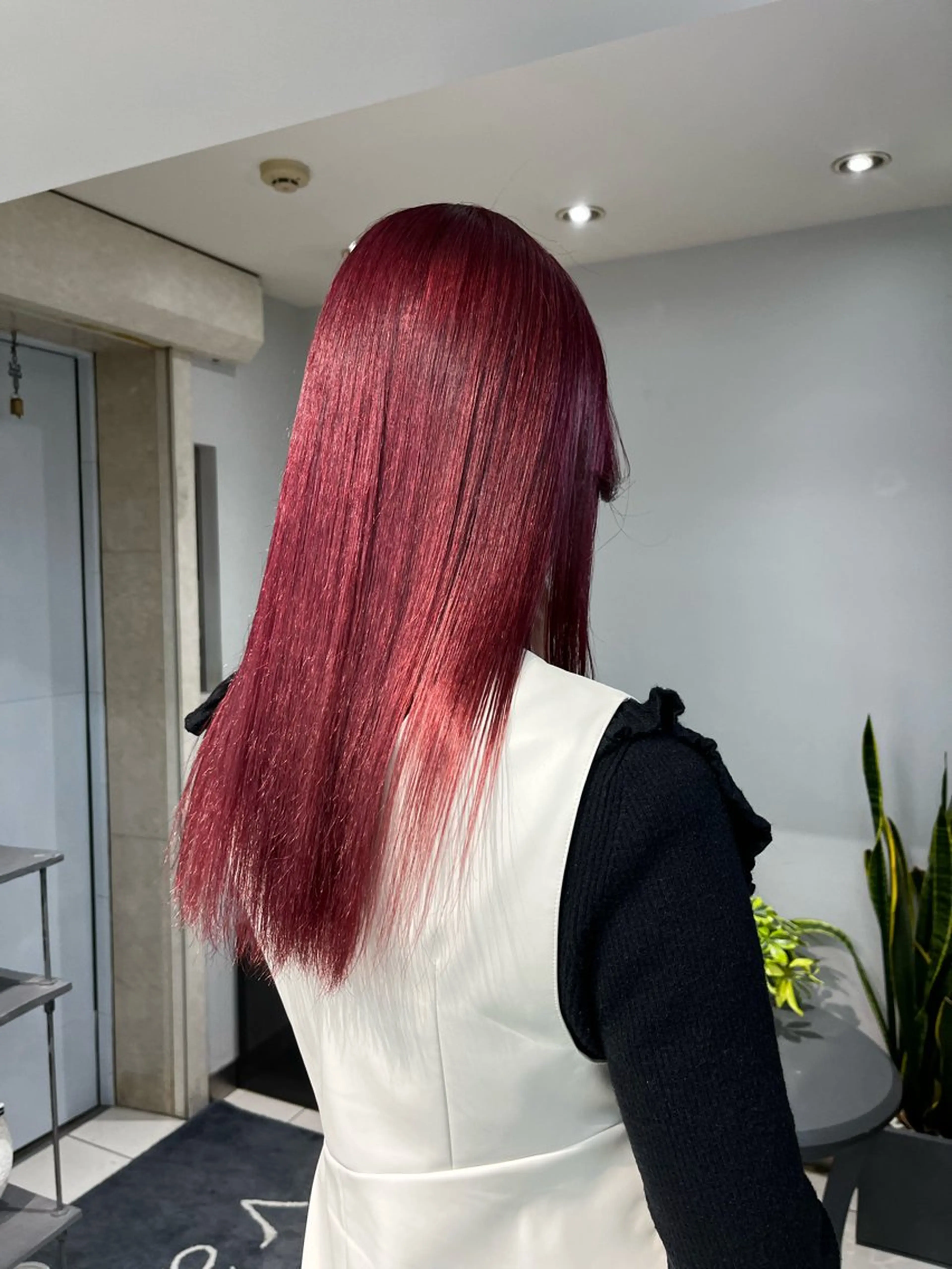 ロング カラー ボブ・顔まわり 💎愛唯(めい)のヘアスタイル