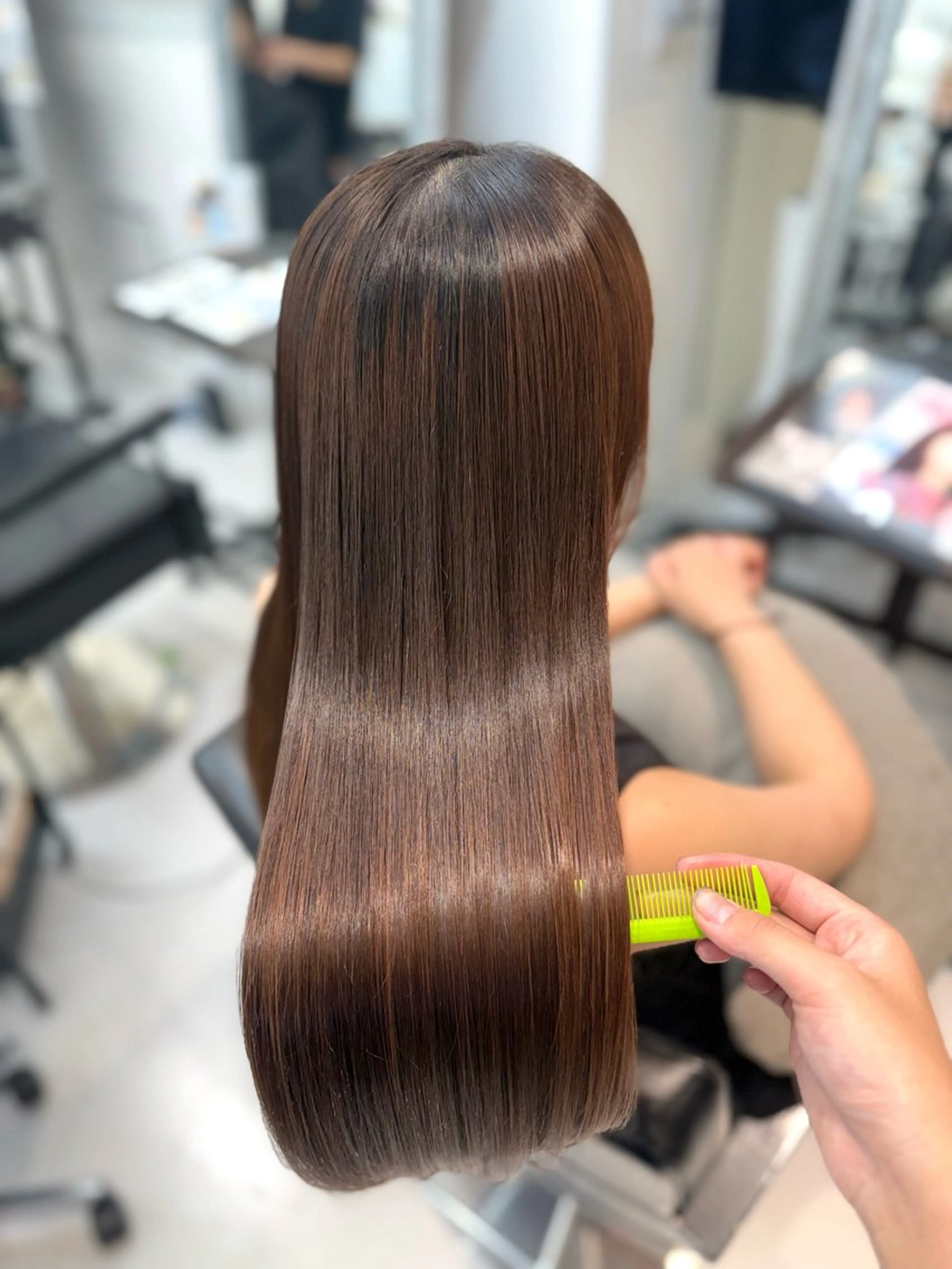 ロング 山崎結菜 🫧透明感カラーのヘアスタイル