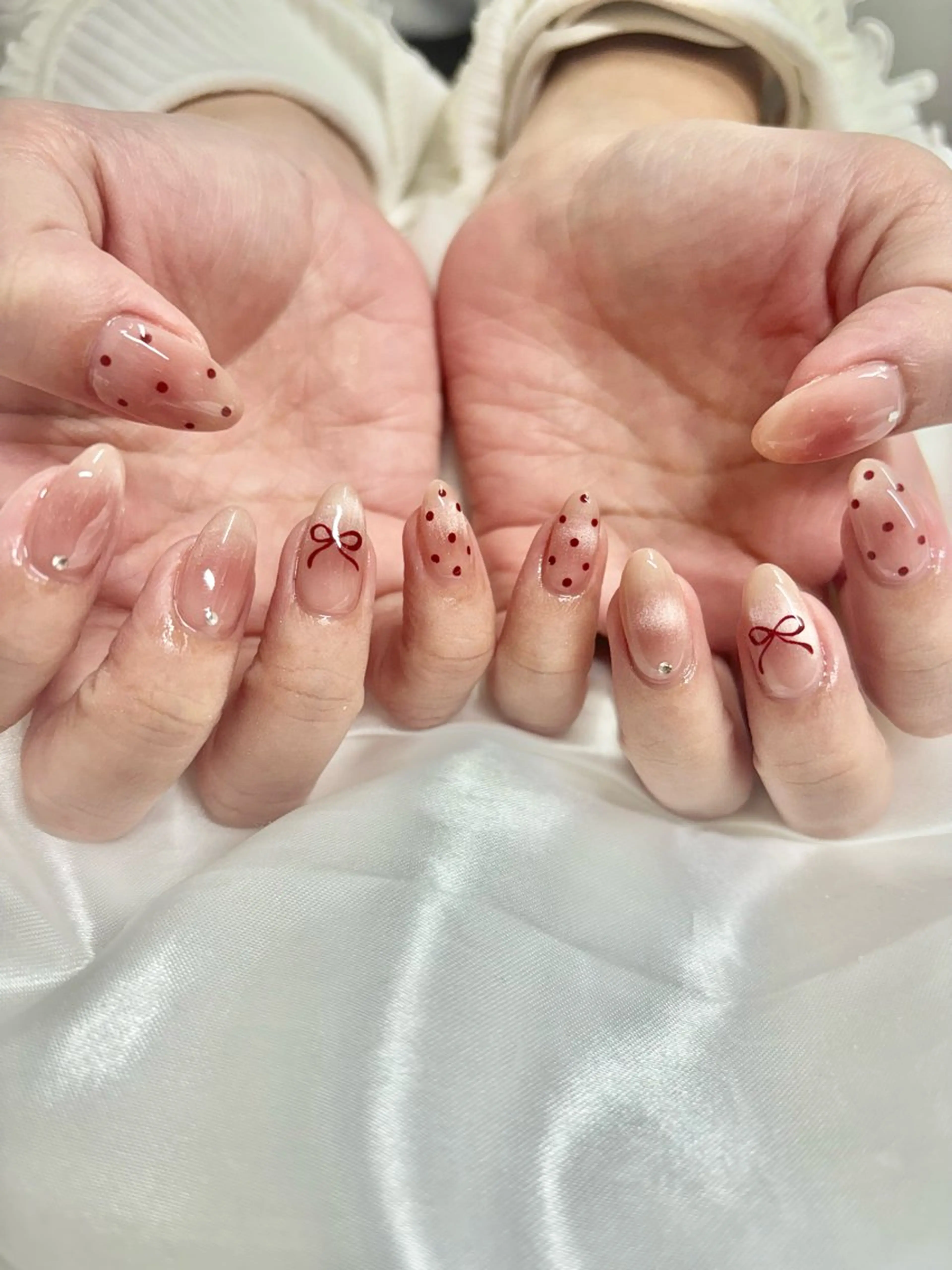ネイル フレンチネイル マグネットネイル マグネットフレンチ nail＊ runa🌻のネイルデザイン
