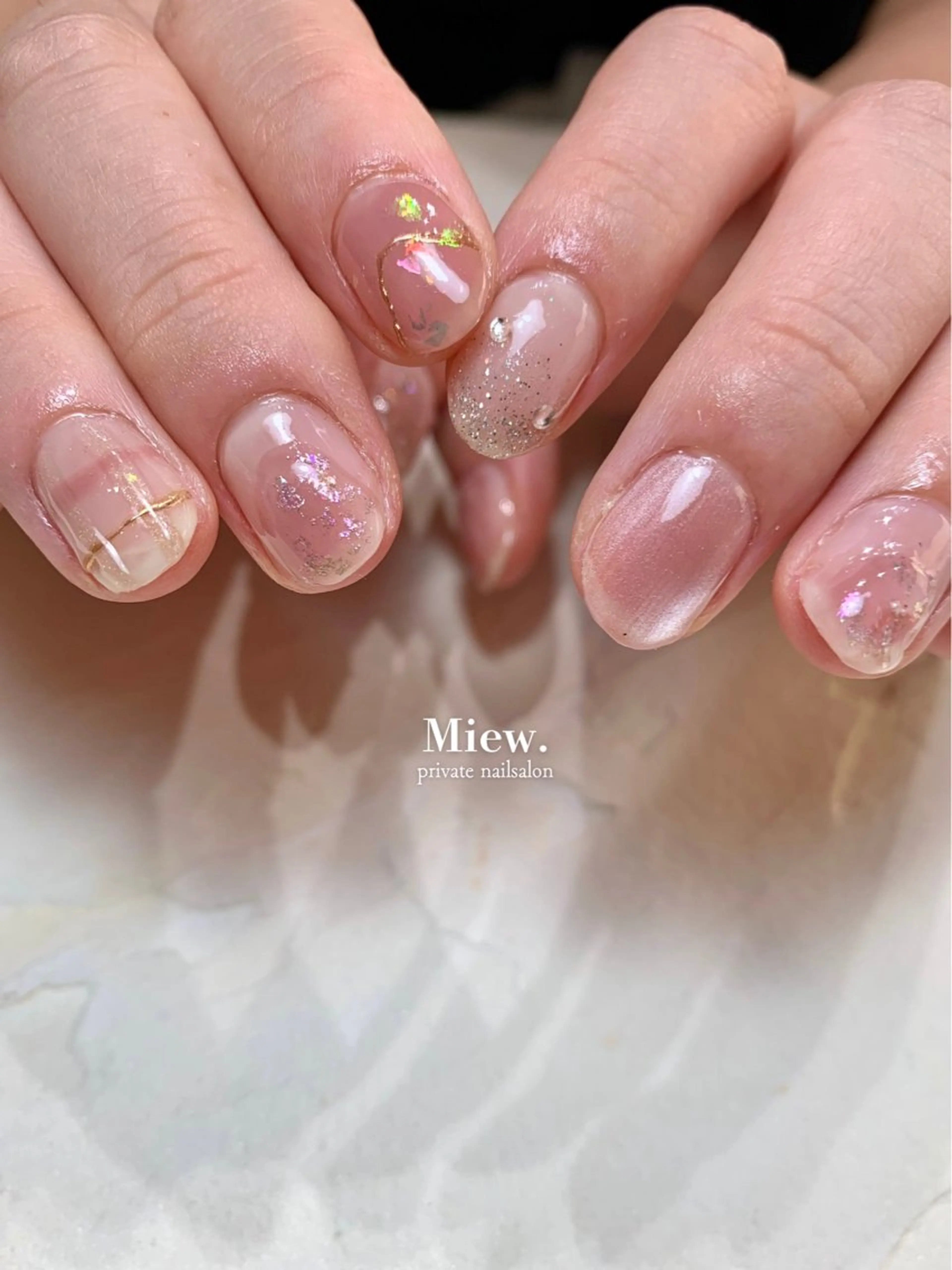 ネイル ブライダルネイル Mina🫧 【Miew.】のネイルデザイン