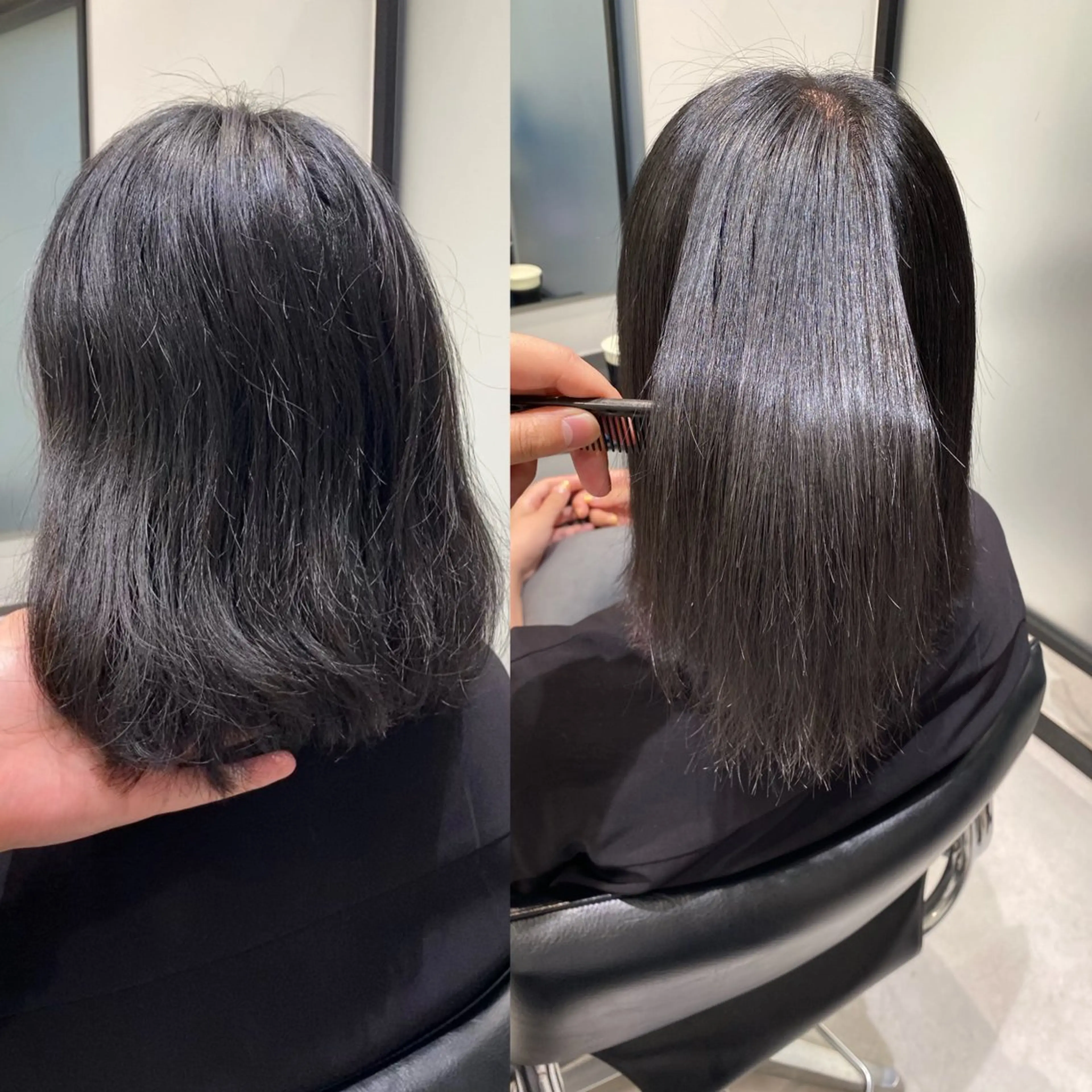 ミディアム カラー ヘアアレンジ カット ヘアカラー トリートメント 髪質改善水素TR× レイヤーカット/熊澤のヘアスタイル