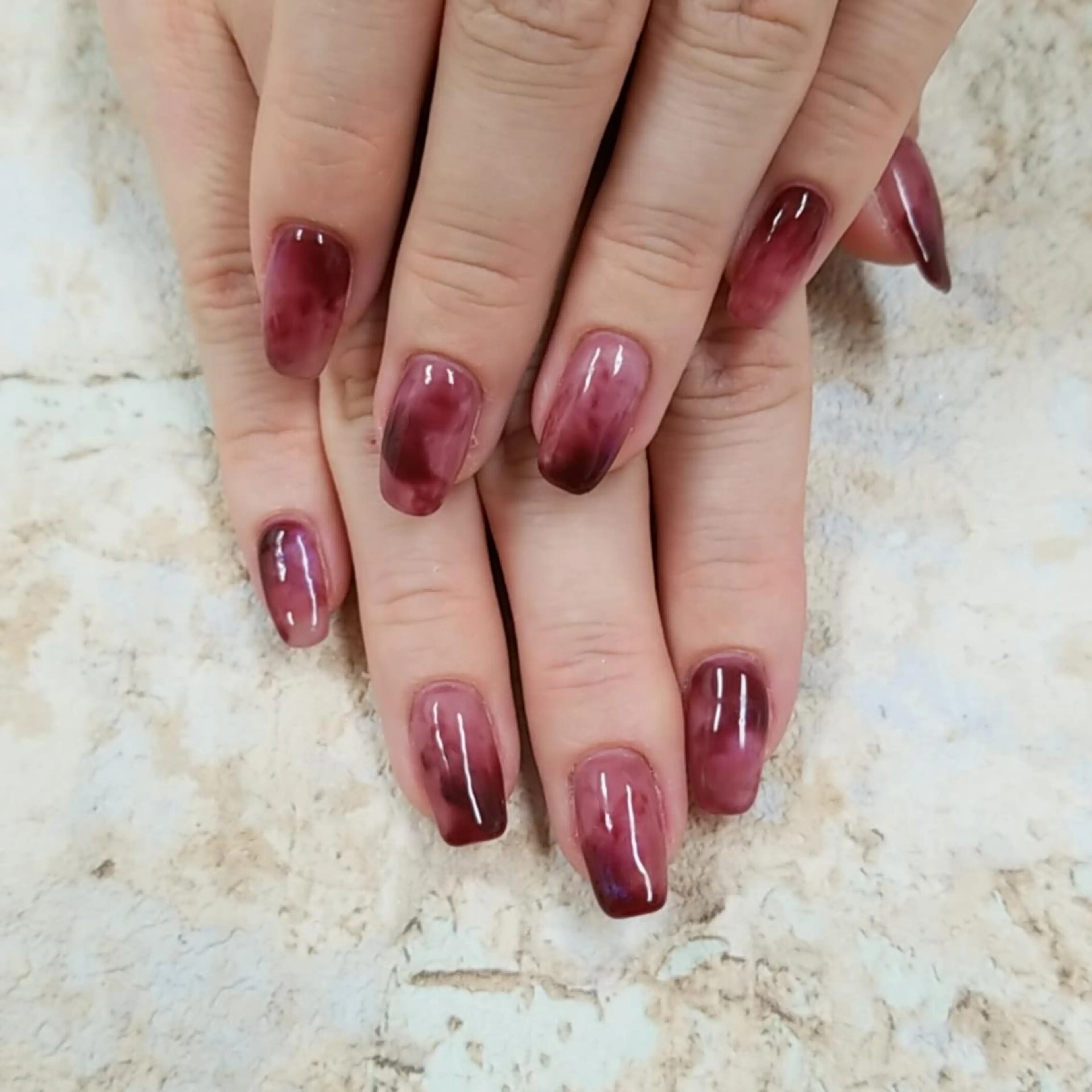 ネイル アートネイル ジェルネイル マグネットネイル 持ち込み ニュアンスネイル 河野ちえ (雑誌掲載サロン)のネイルデザイン