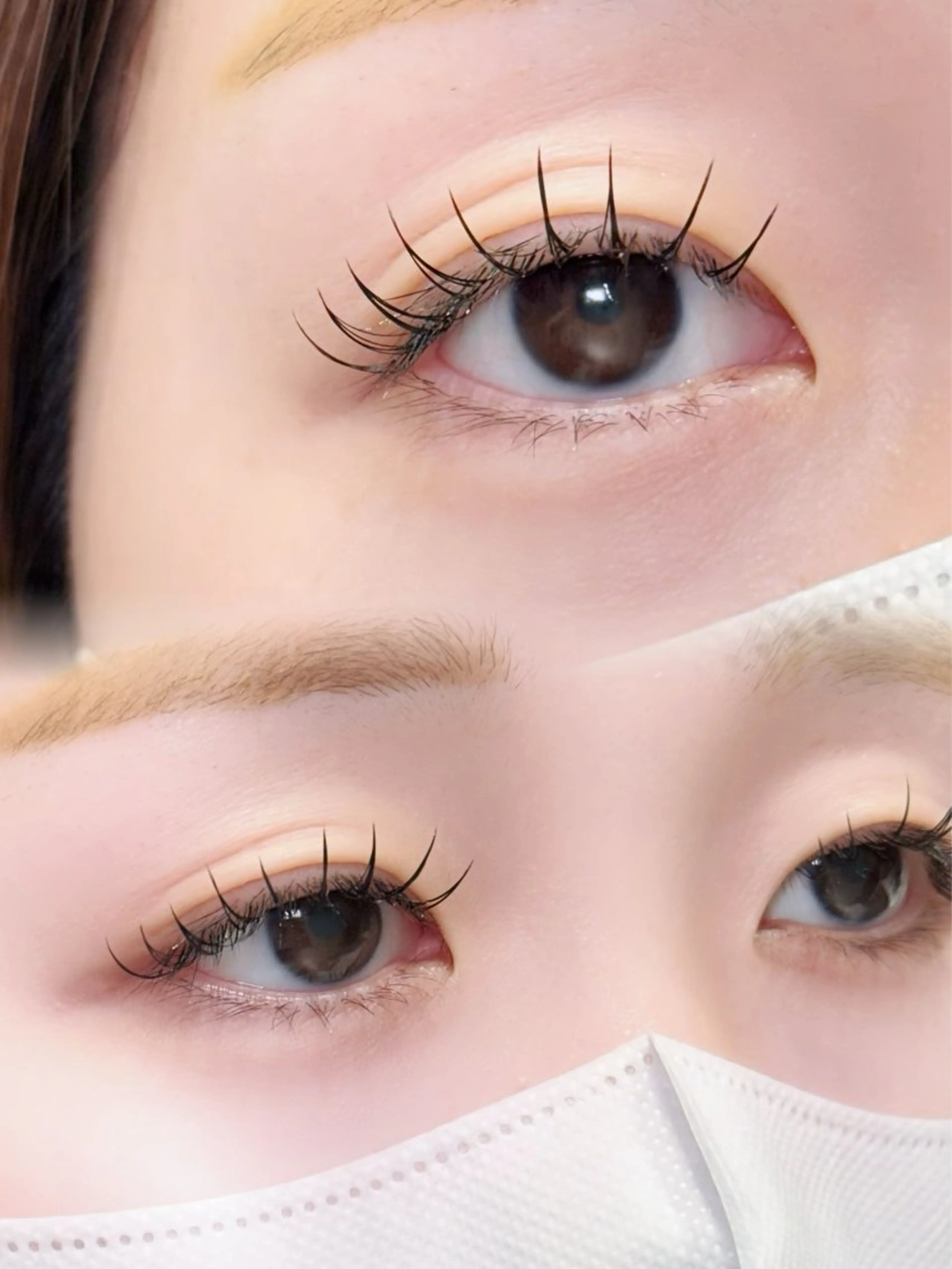 マツエク・マツパ Cカール フラットラッシュ ナチュラル マツエク SALON VILLAGE所属・梅津/cherien 渋谷・明治神宮前のマツエク・マツパデザイン