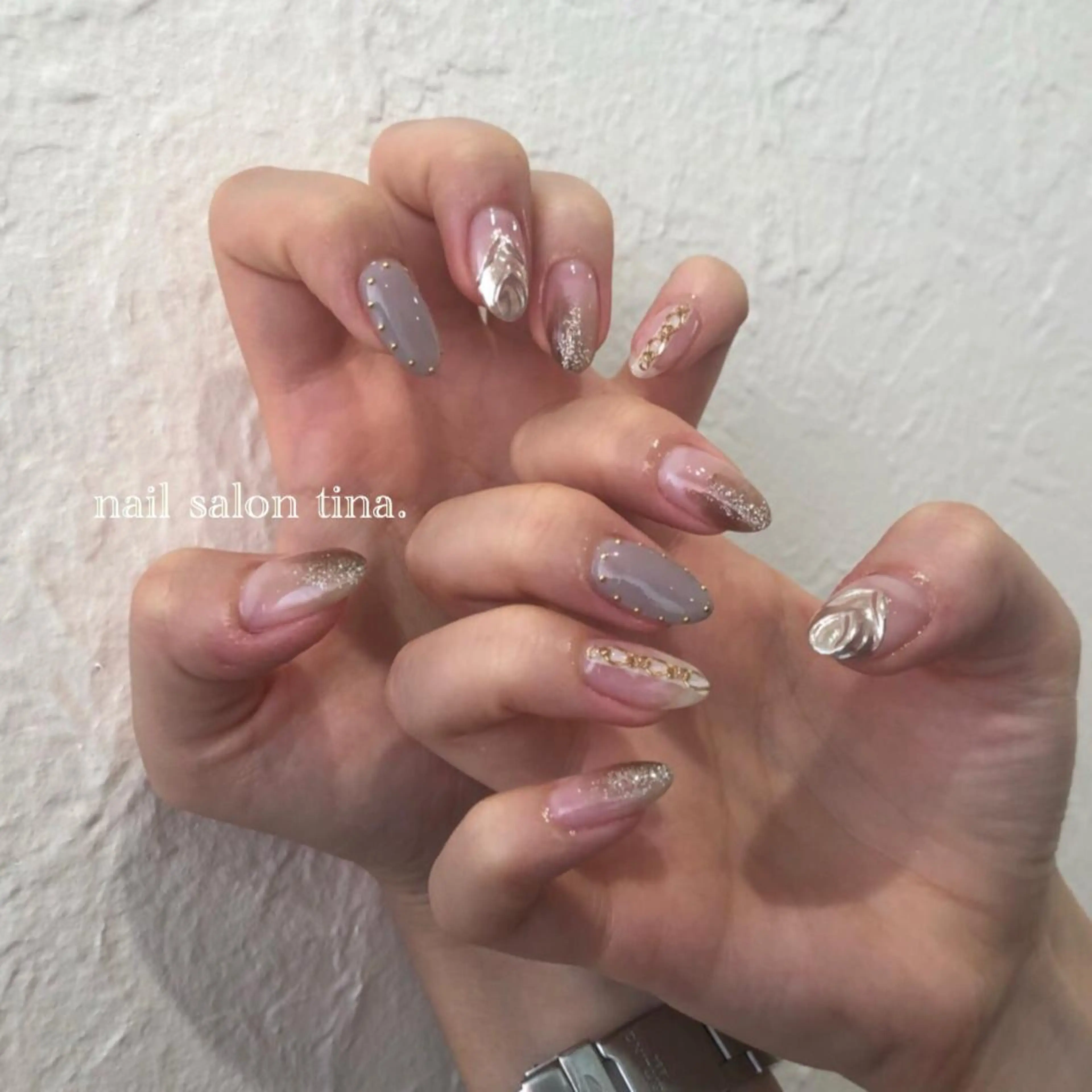 ネイル nail salon tina.所属・中山 はづきのネイルデザイン