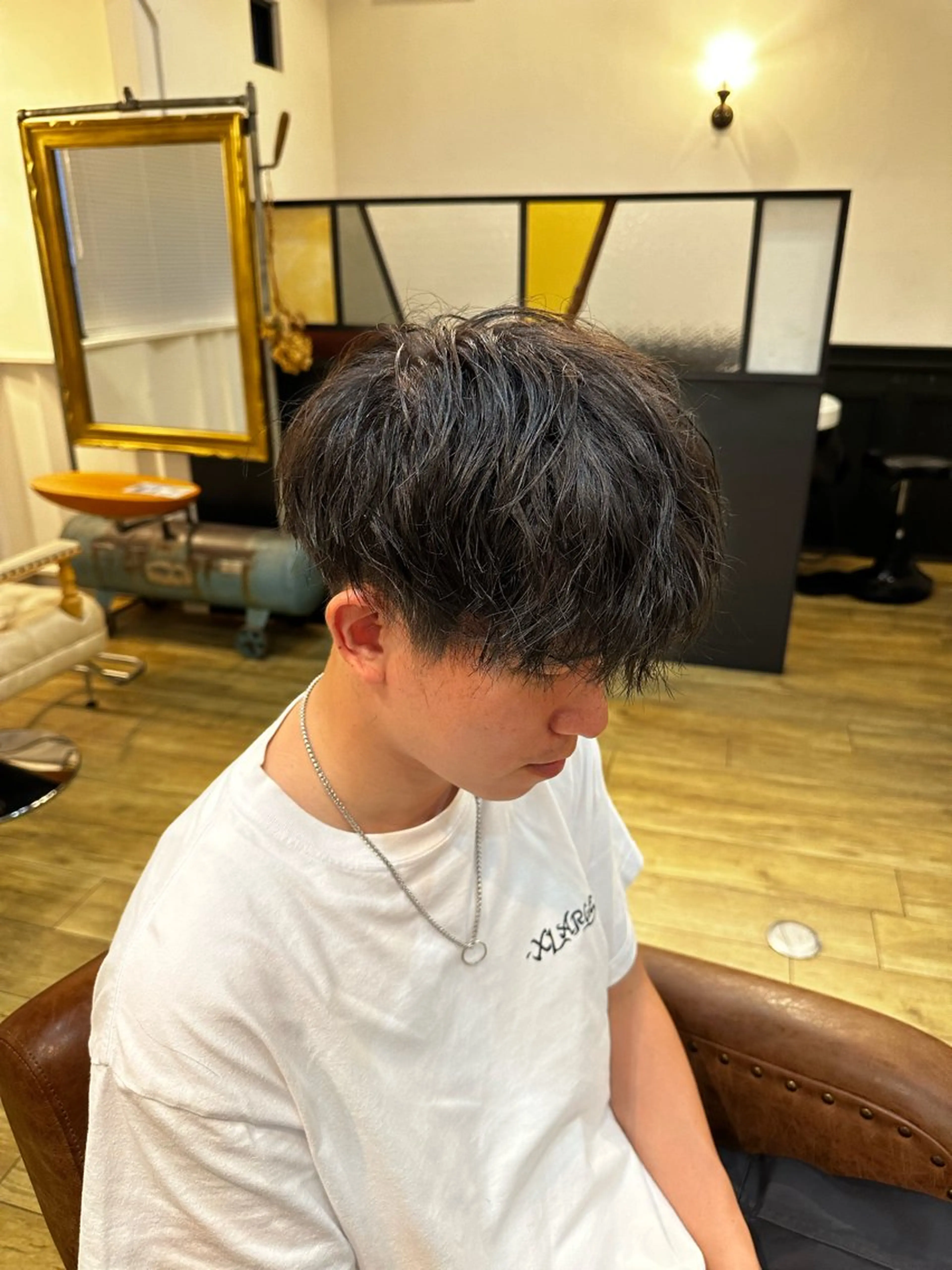 メンズ ツヤ感/透明感カラー /蟹江/harunaのヘアスタイル