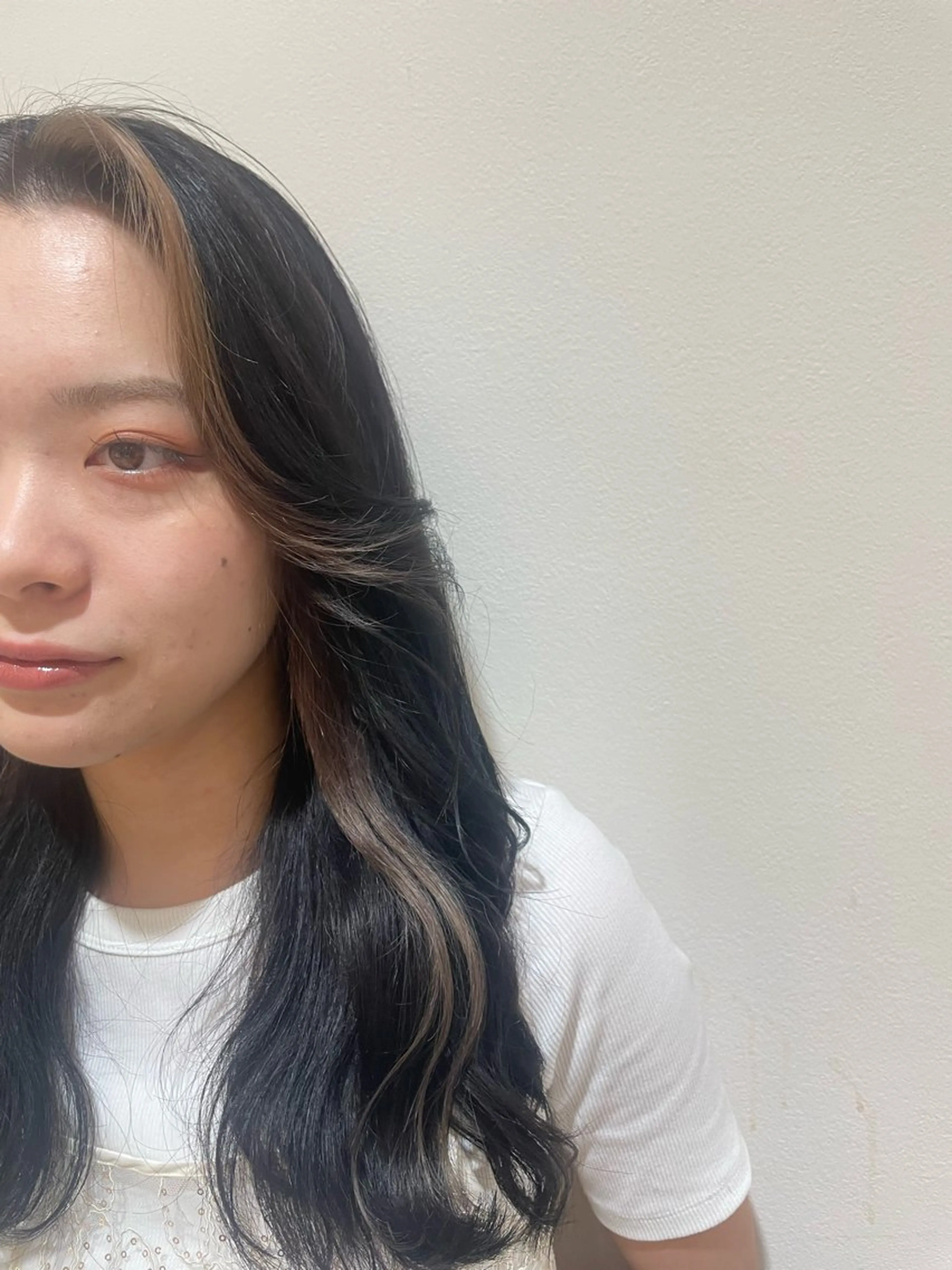 ロング 顔周りカット 堀 ゆきみのヘアスタイル