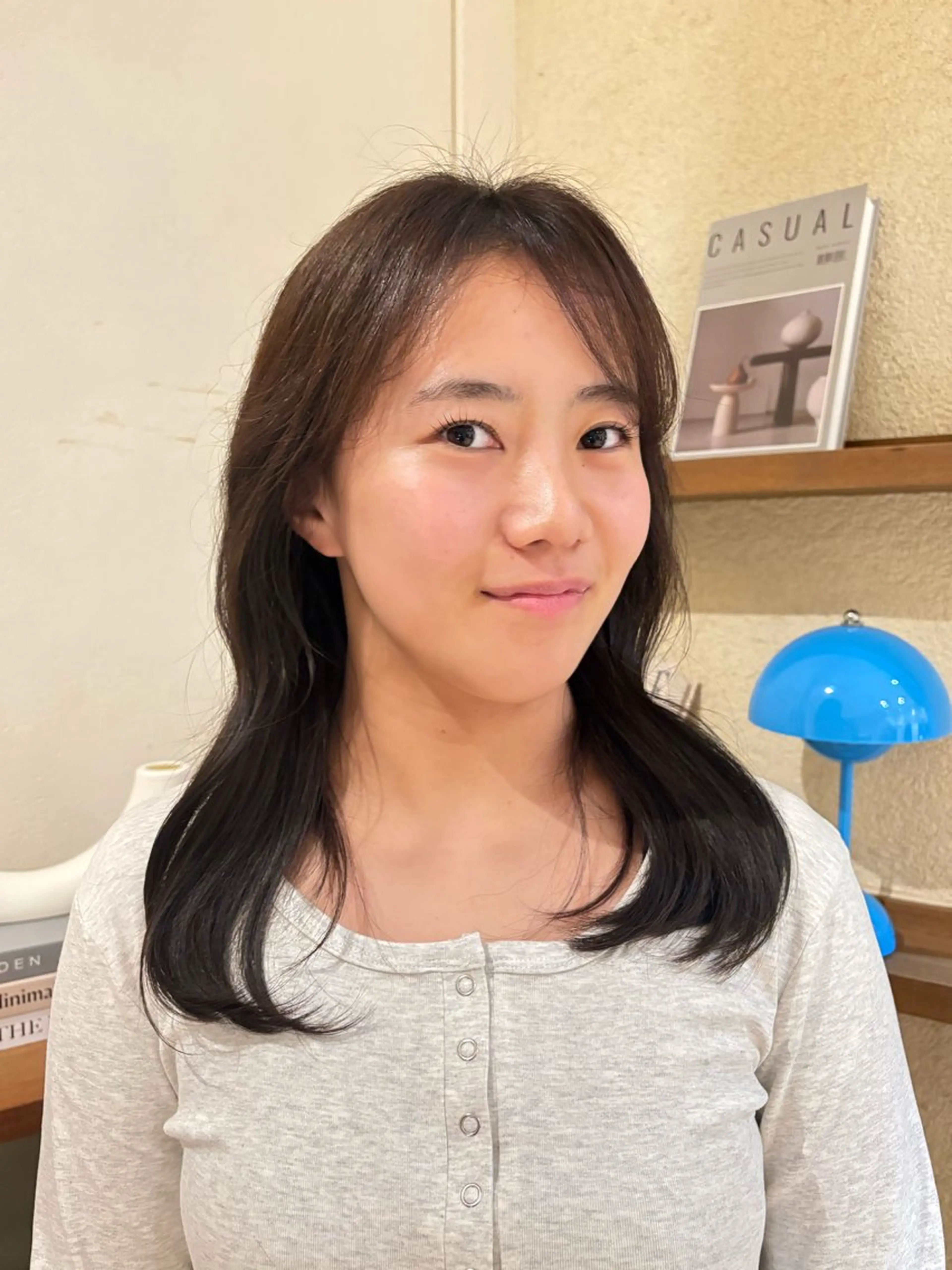 ミディアム カラー ヘアカラー 武田玲音/カラー モデル/堀江のヘアスタイル