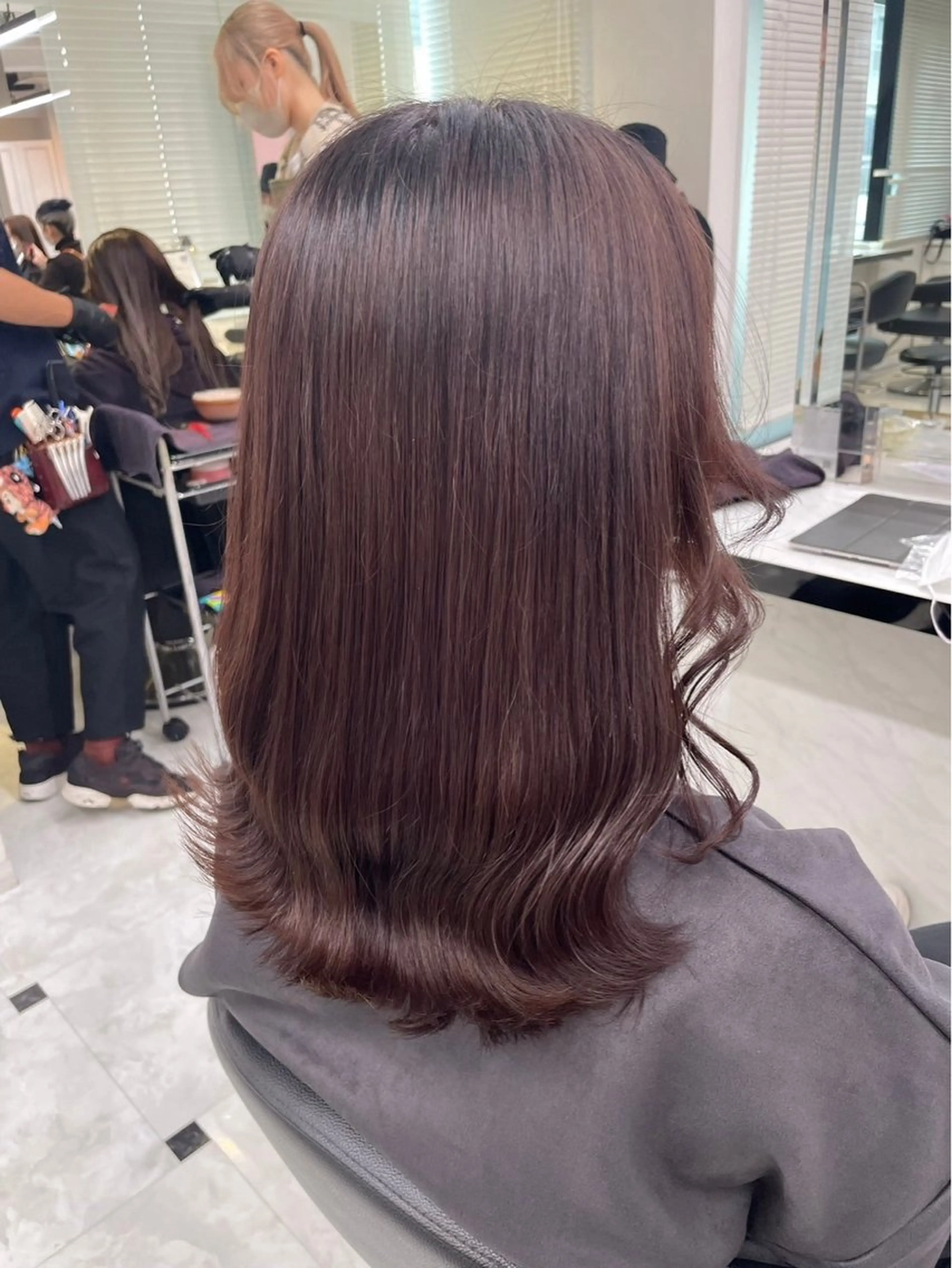 ロング カラー ヘアアレンジ 🥀レイヤー×ハイト ーントレンドヘア🥀のヘアスタイル