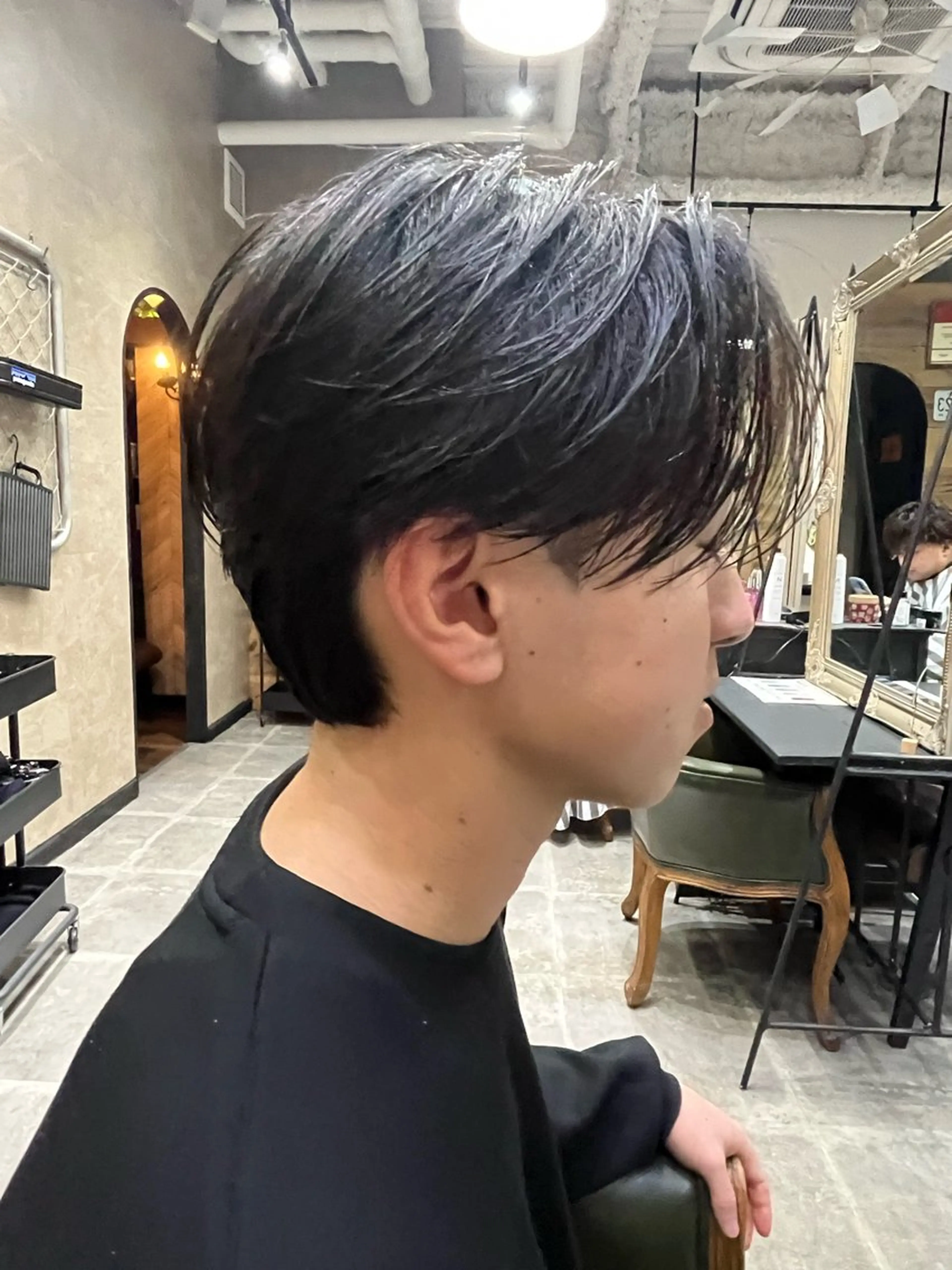 メンズ センターパート メンズカット/ 嶋本敬心のヘアスタイル